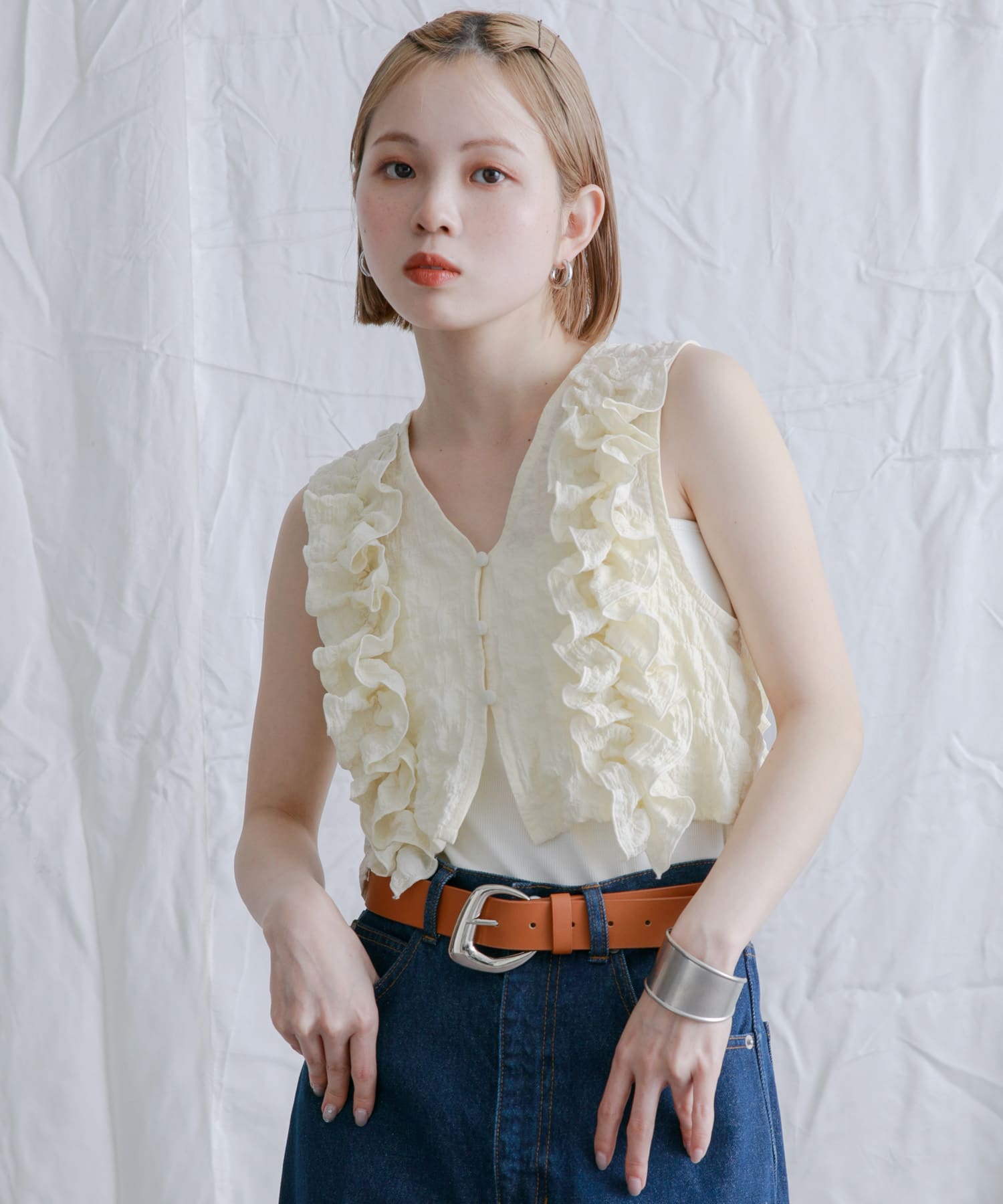 身長：153cm サイズ：one