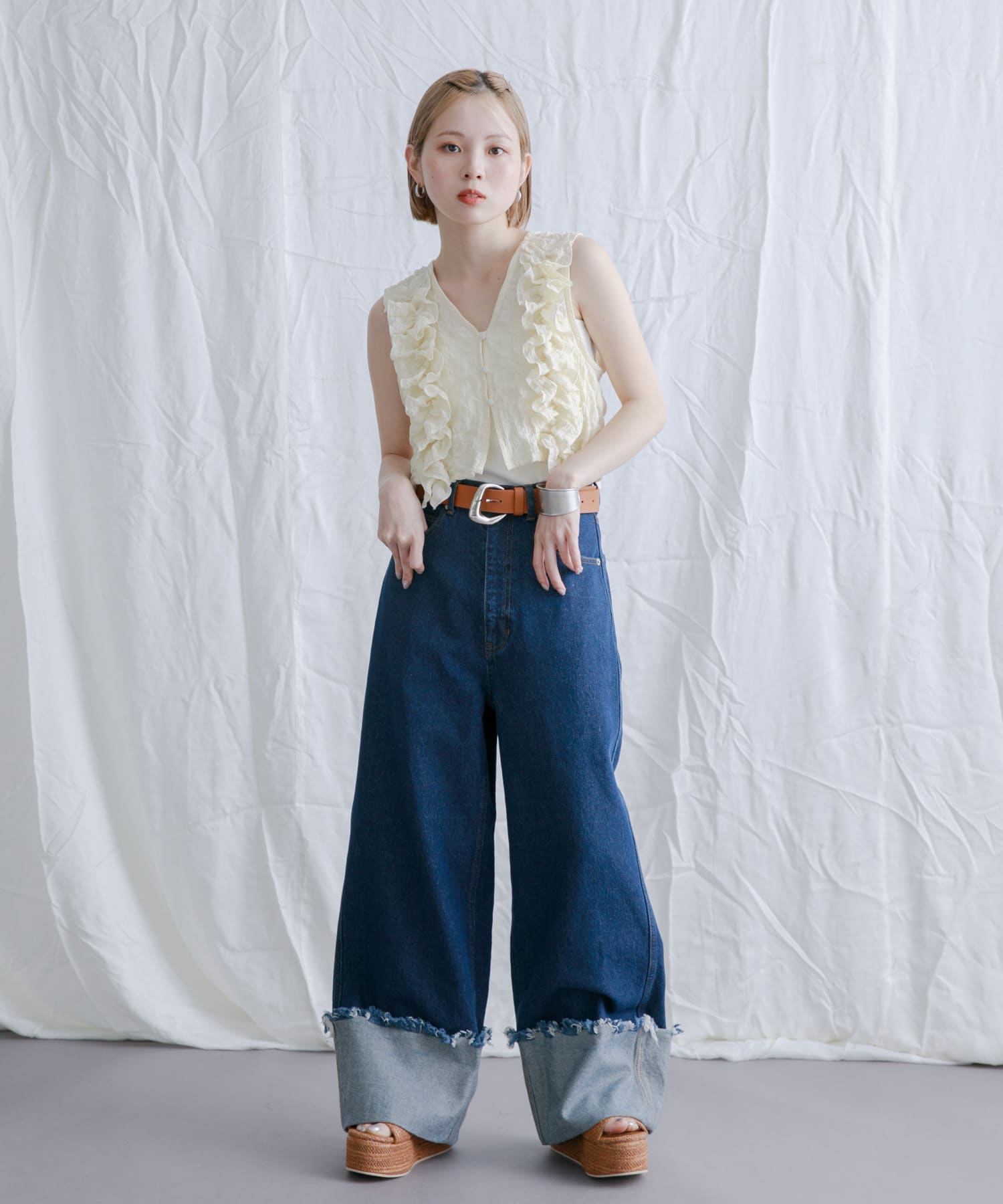 身長：153cm サイズ：one