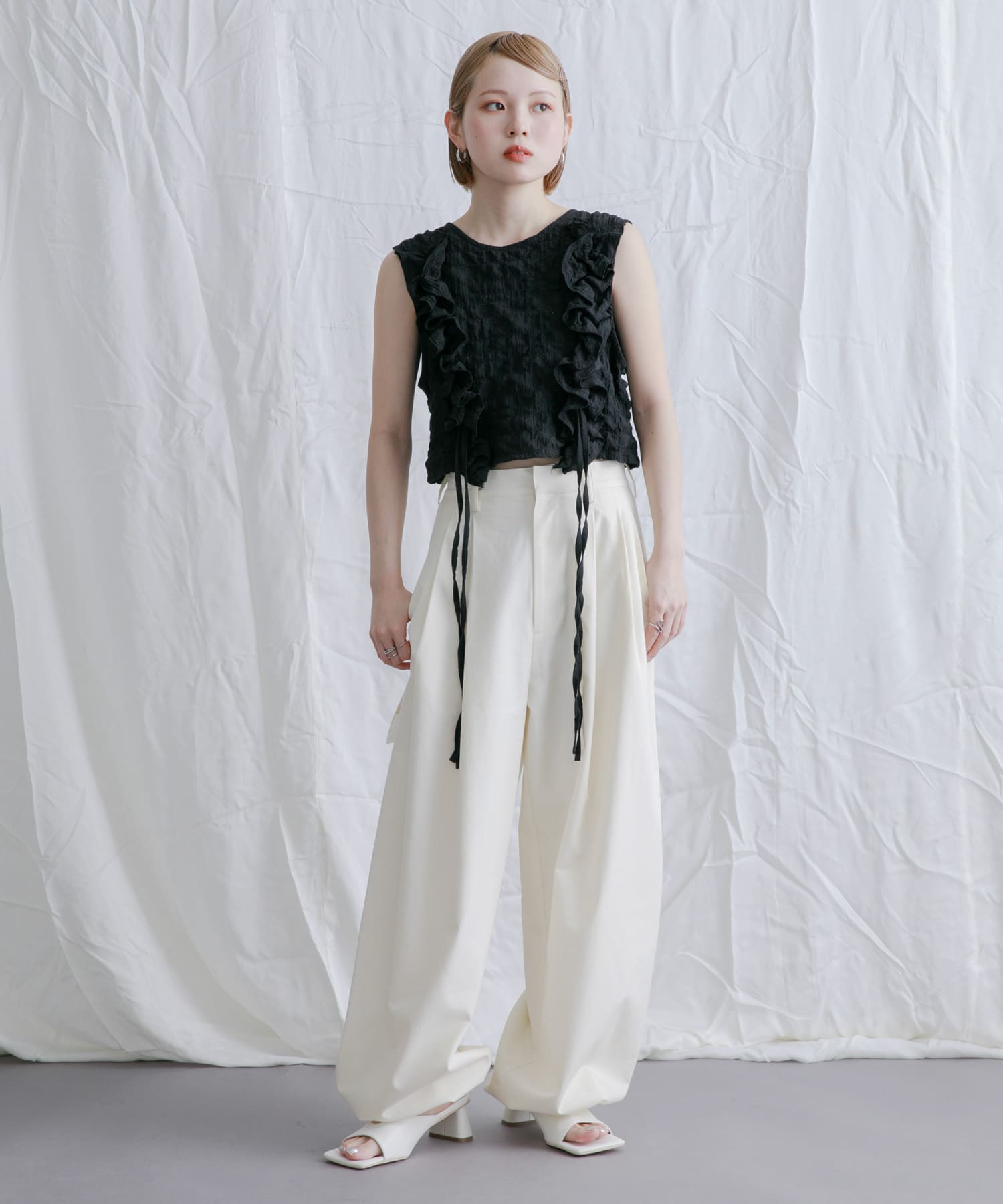 身長：153cm サイズ：one