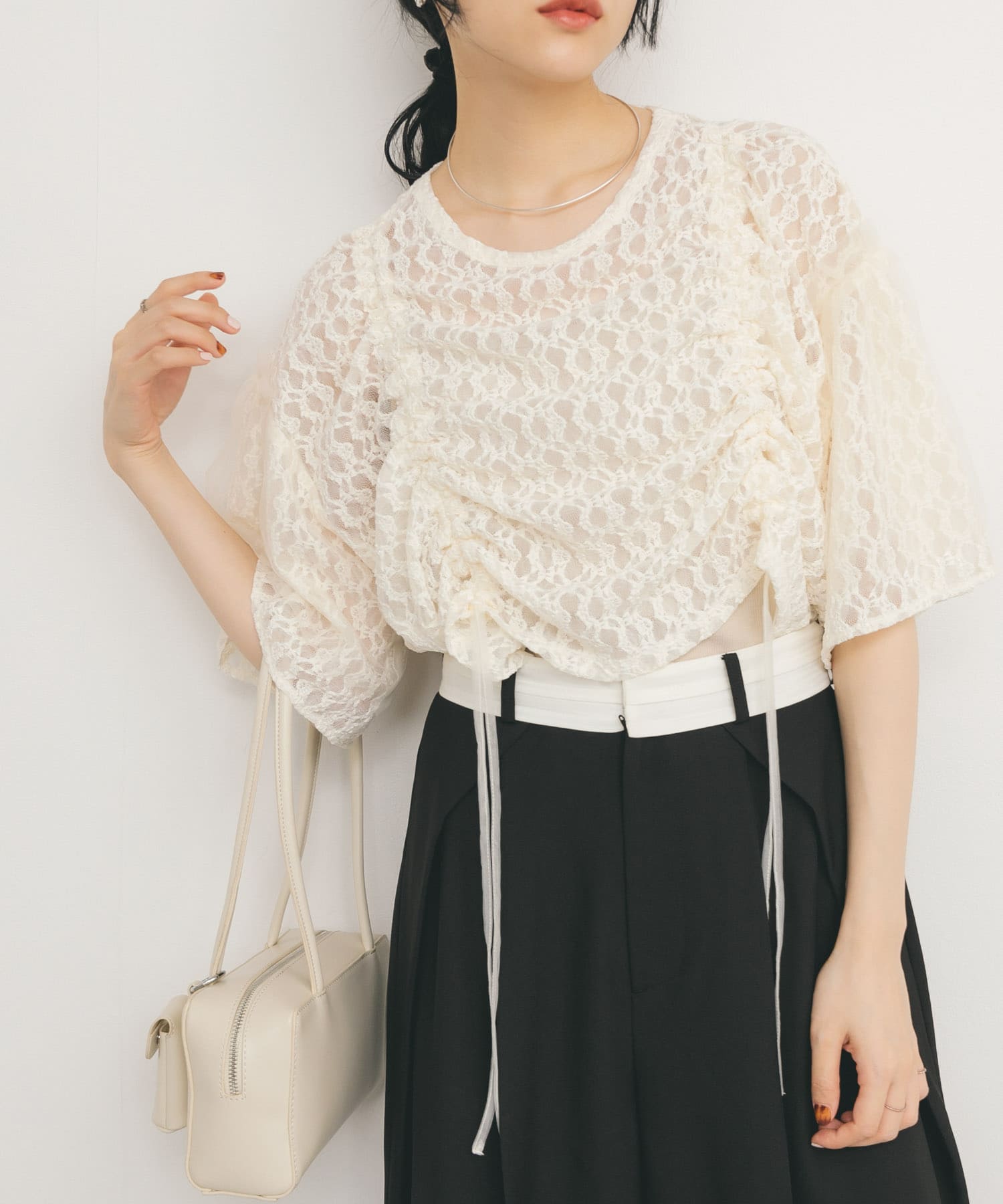 身長：160cm サイズ：one