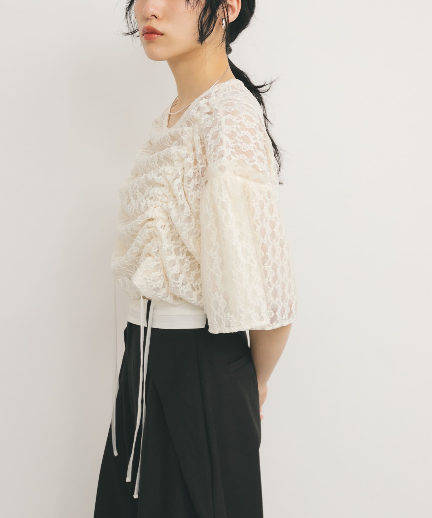 身長：160cm サイズ：one