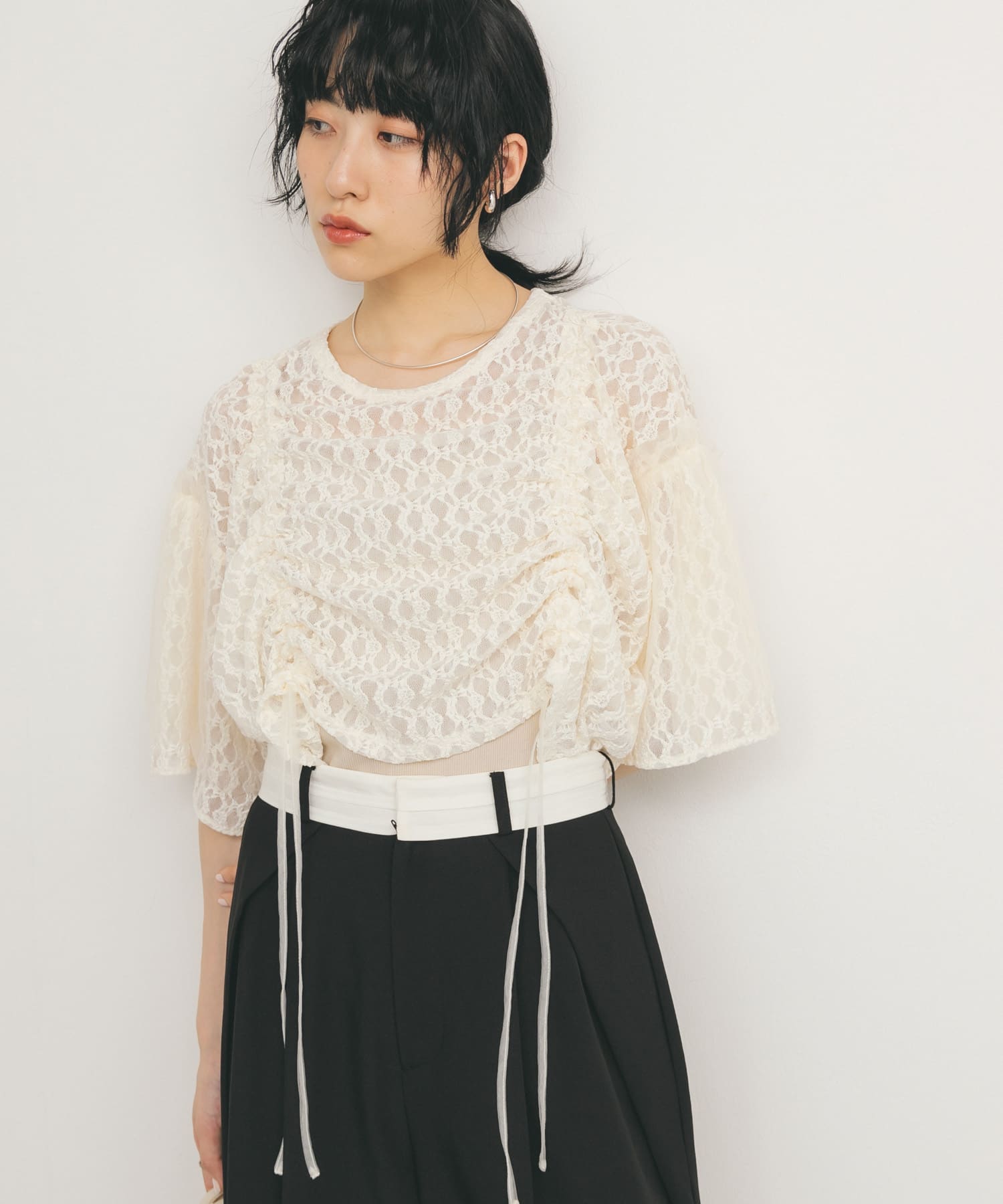 身長：160cm サイズ：one