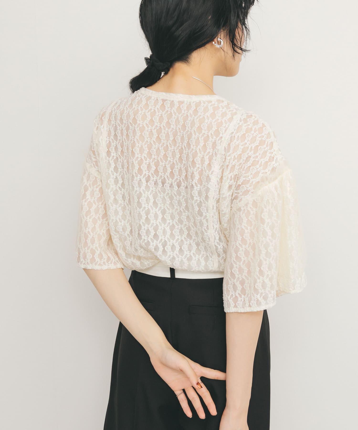 身長：160cm サイズ：one