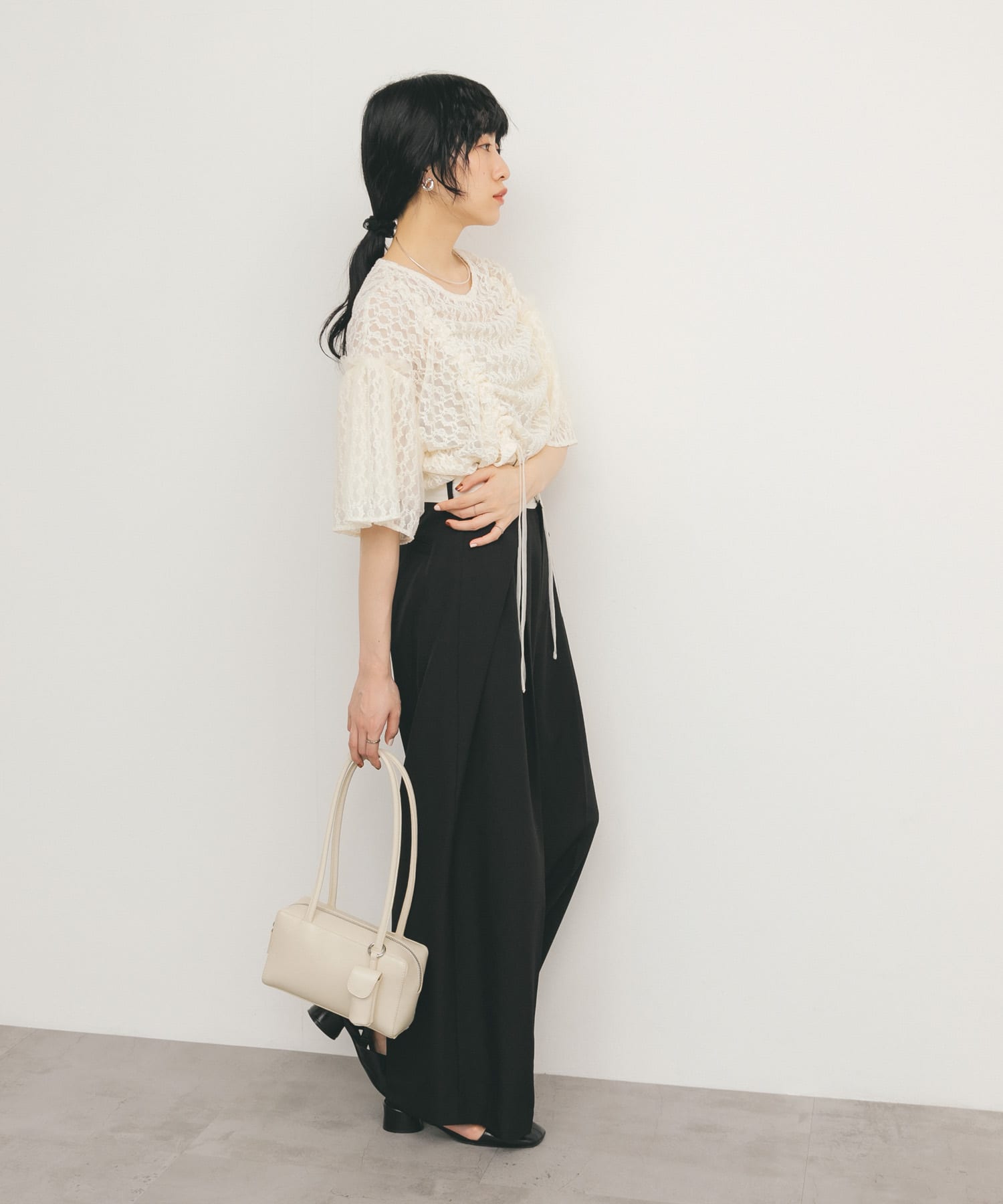 身長：160cm サイズ：one