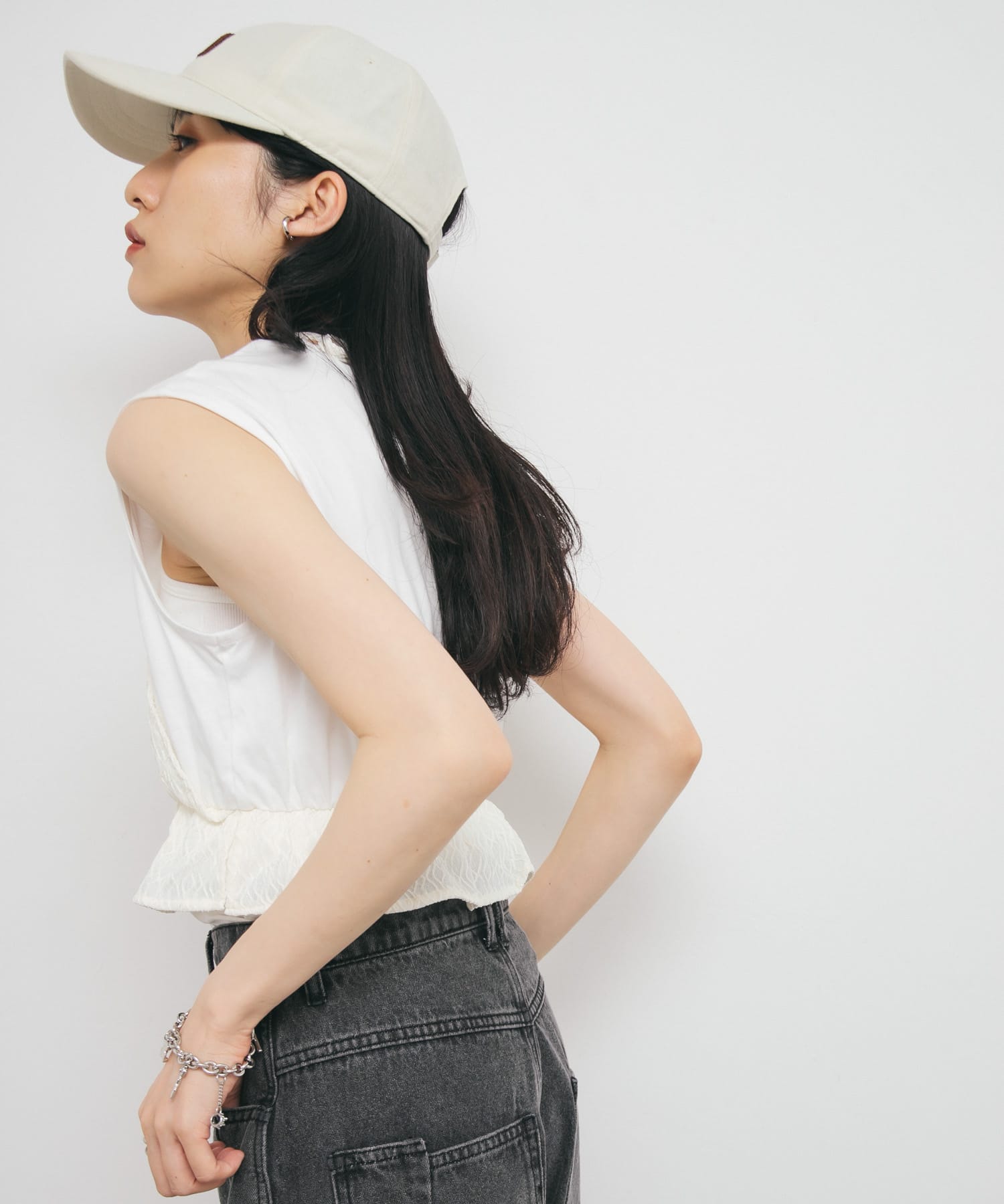 身長：160cm サイズ：one