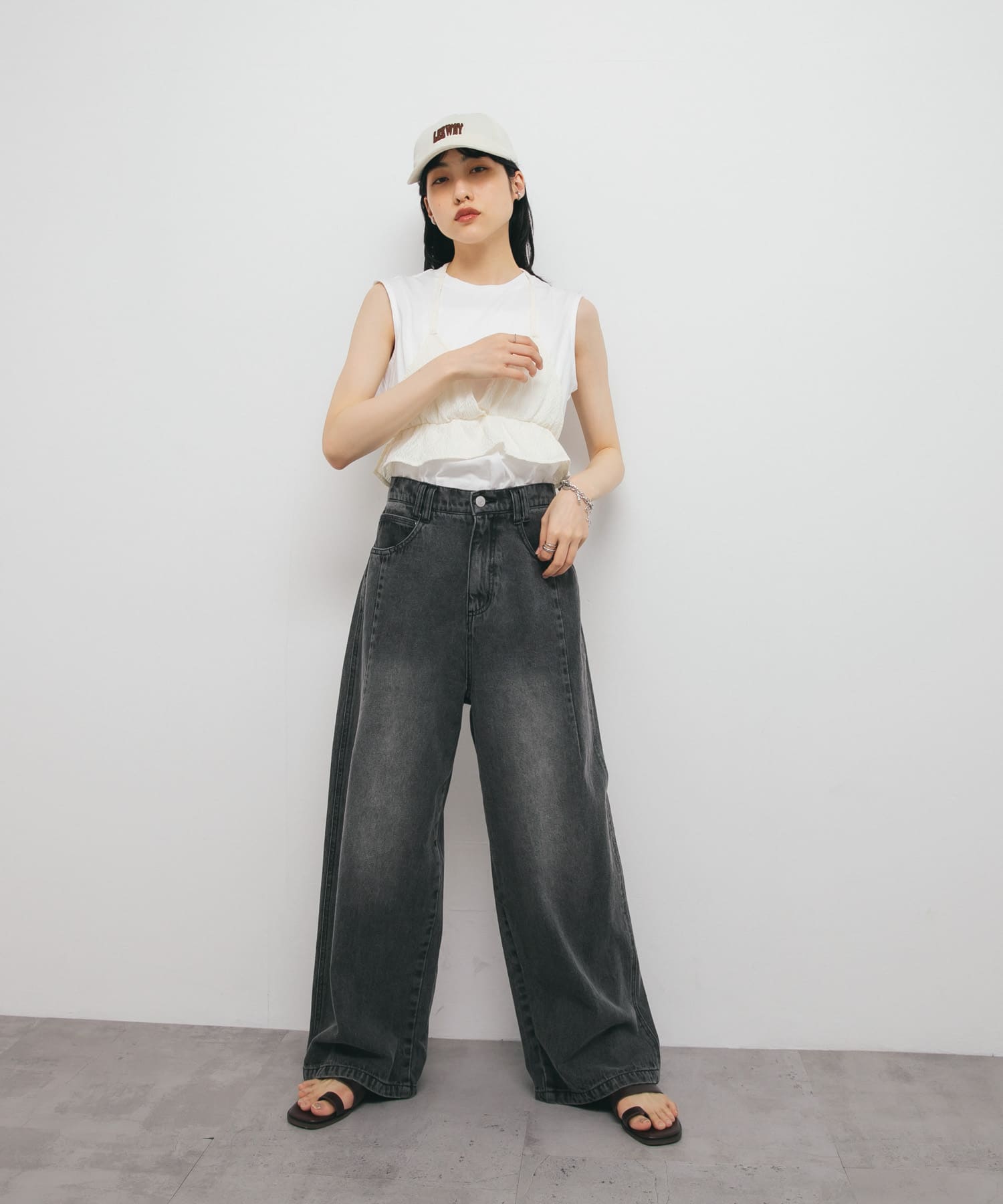 身長：160cm サイズ：one