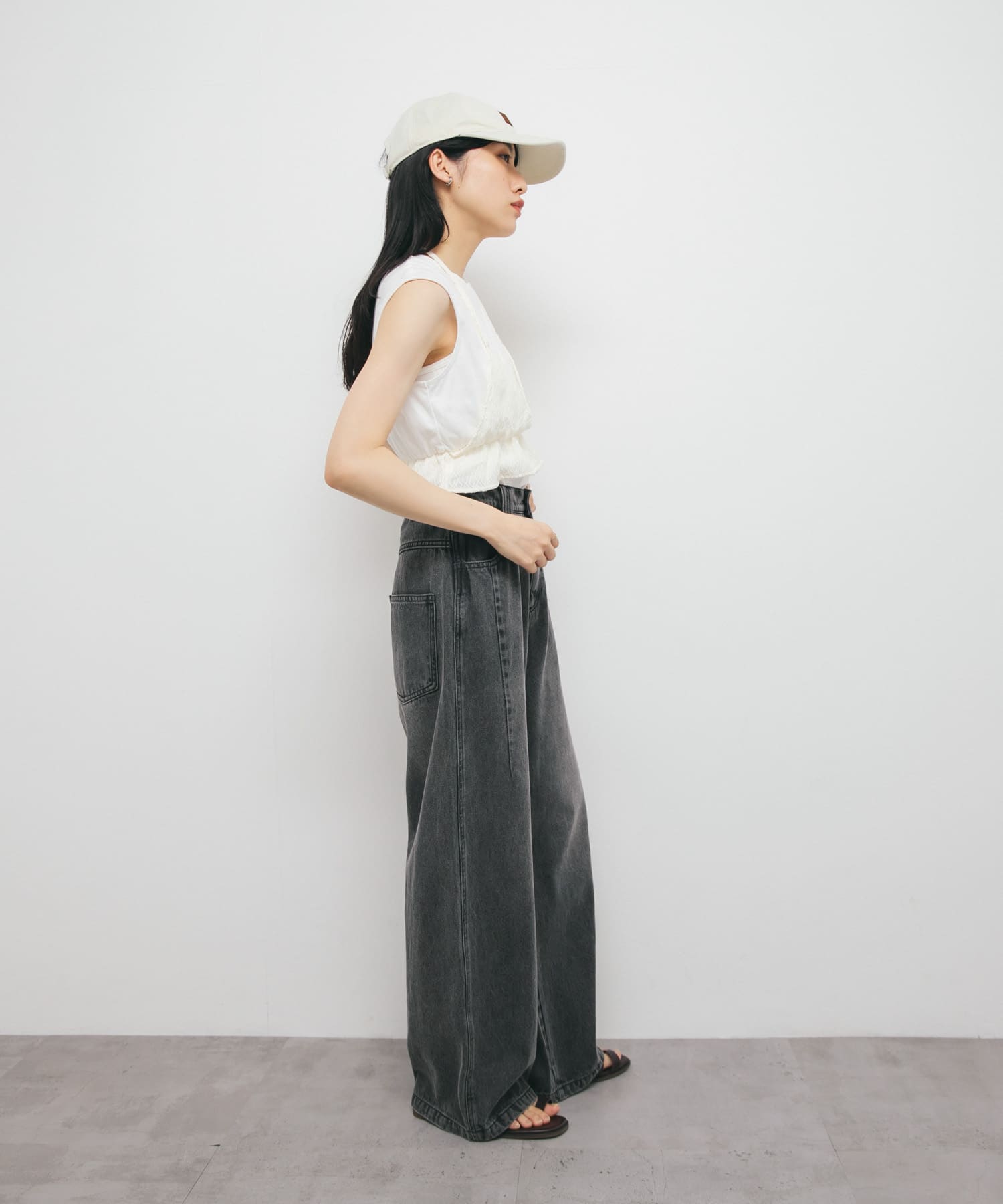 身長：160cm サイズ：one