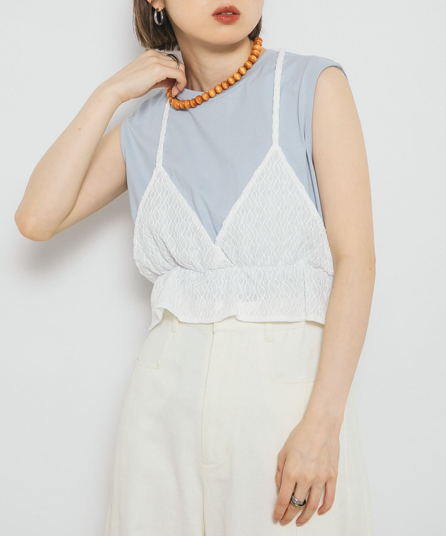 ビスチェドッキングトップス