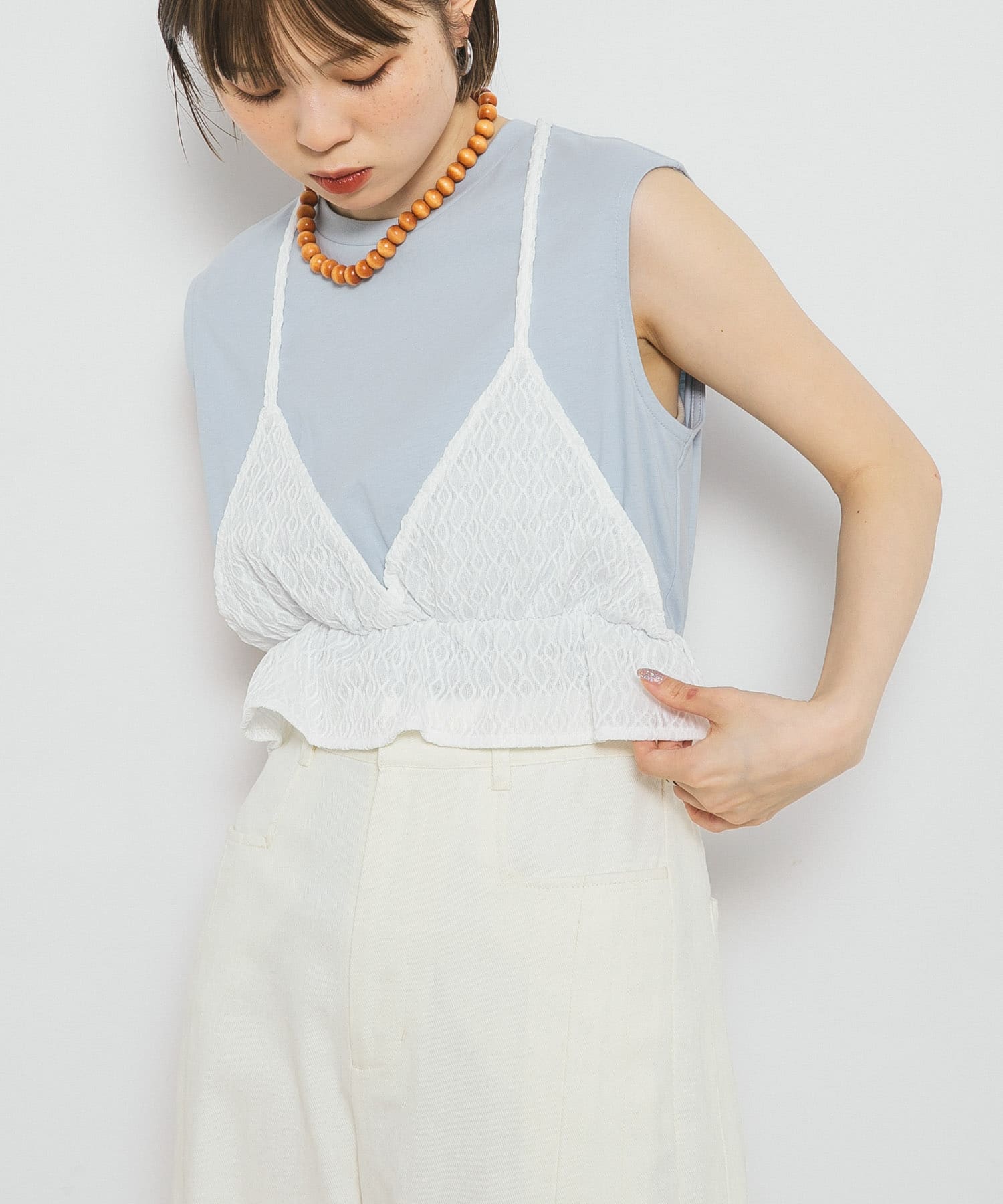 身長：153cm サイズ：one