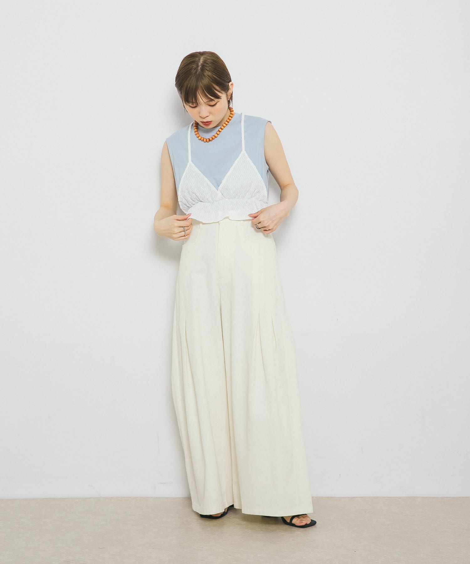 身長：153cm サイズ：one