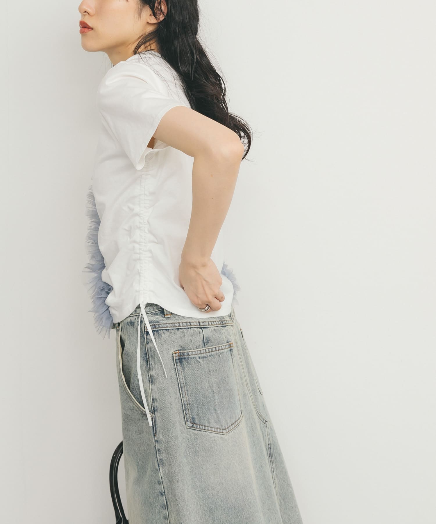 身長：160cm サイズ：one