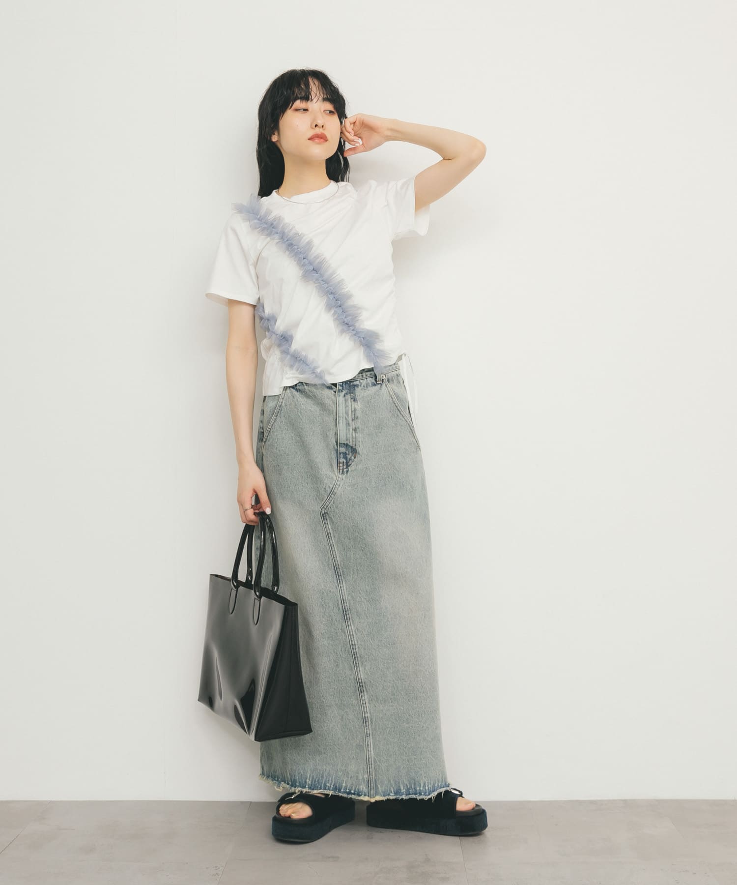 身長：160cm サイズ：one