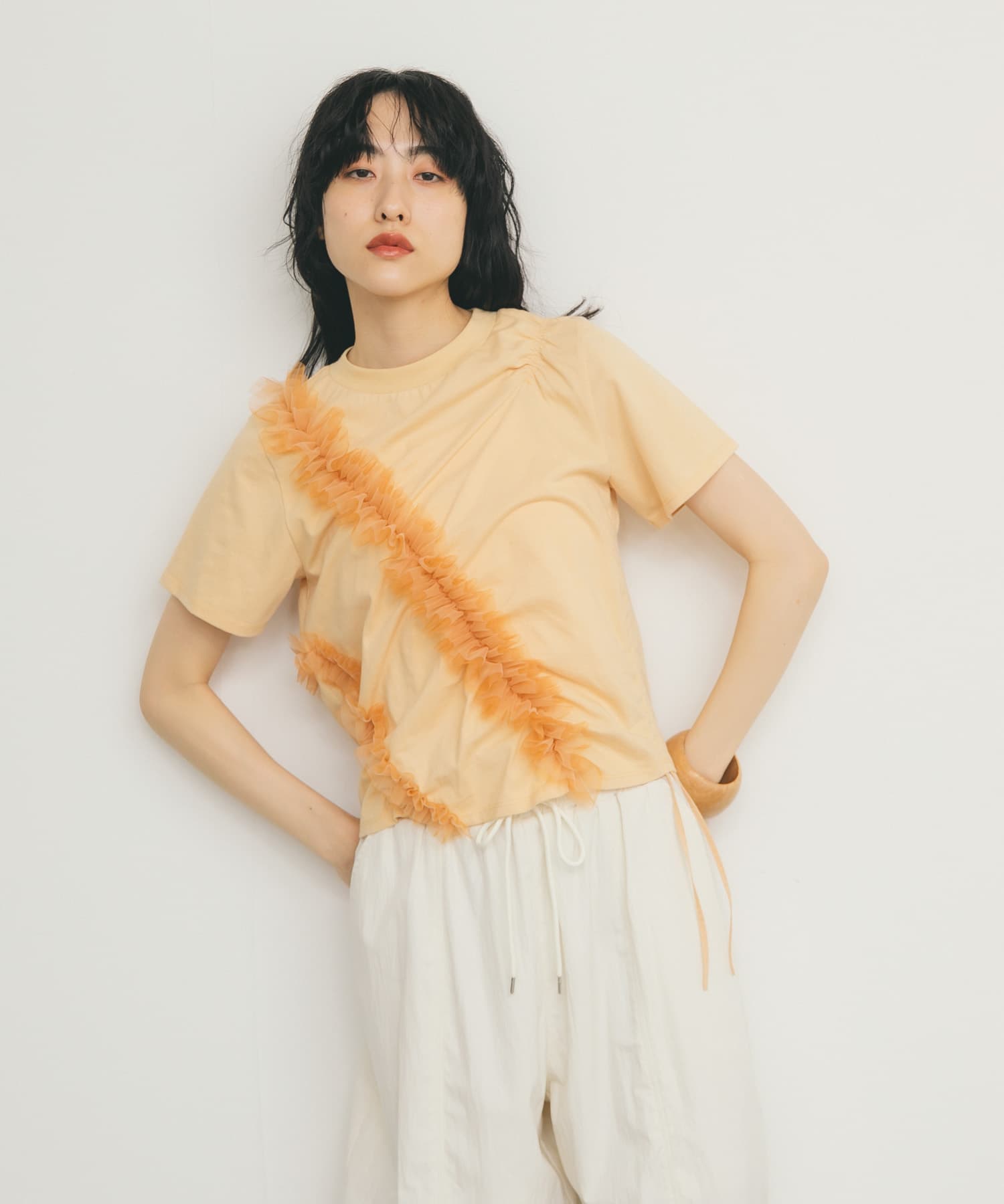 身長：160cm サイズ：one