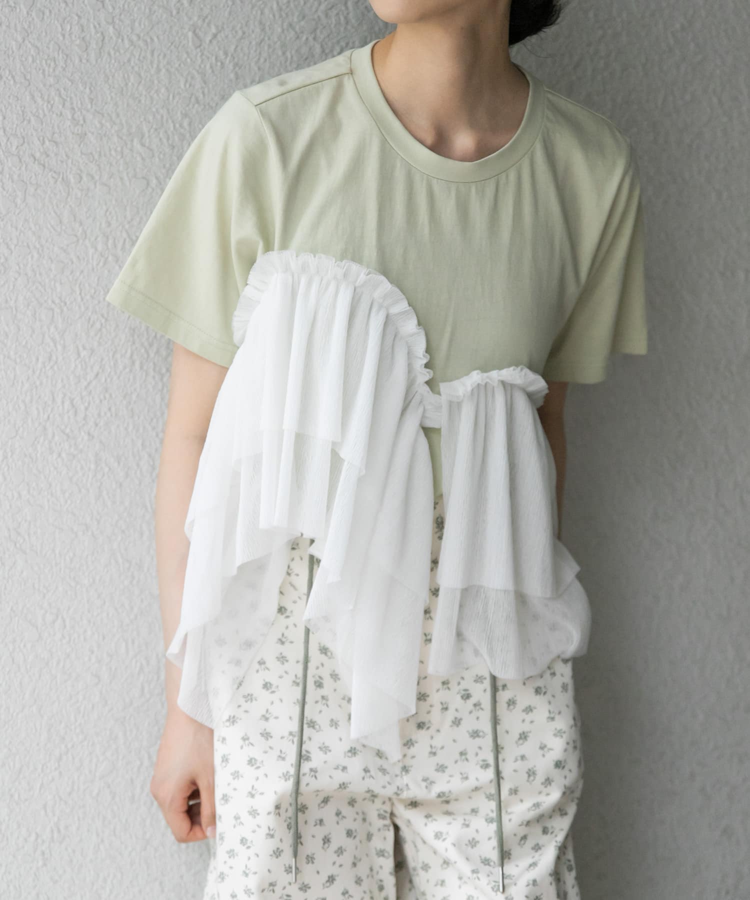 アシメフリルドッキングTEE