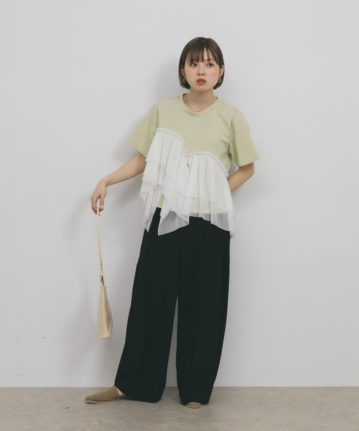 身長：153cm サイズ：one