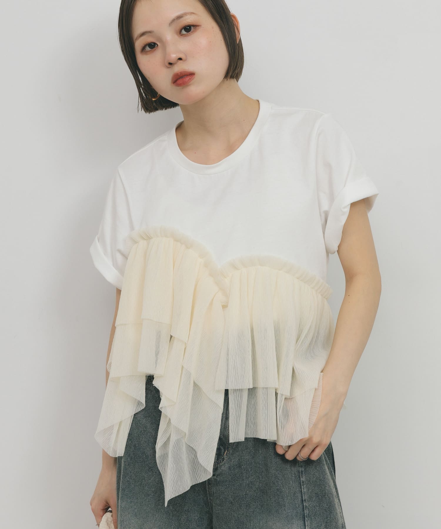 身長：153cm サイズ：one