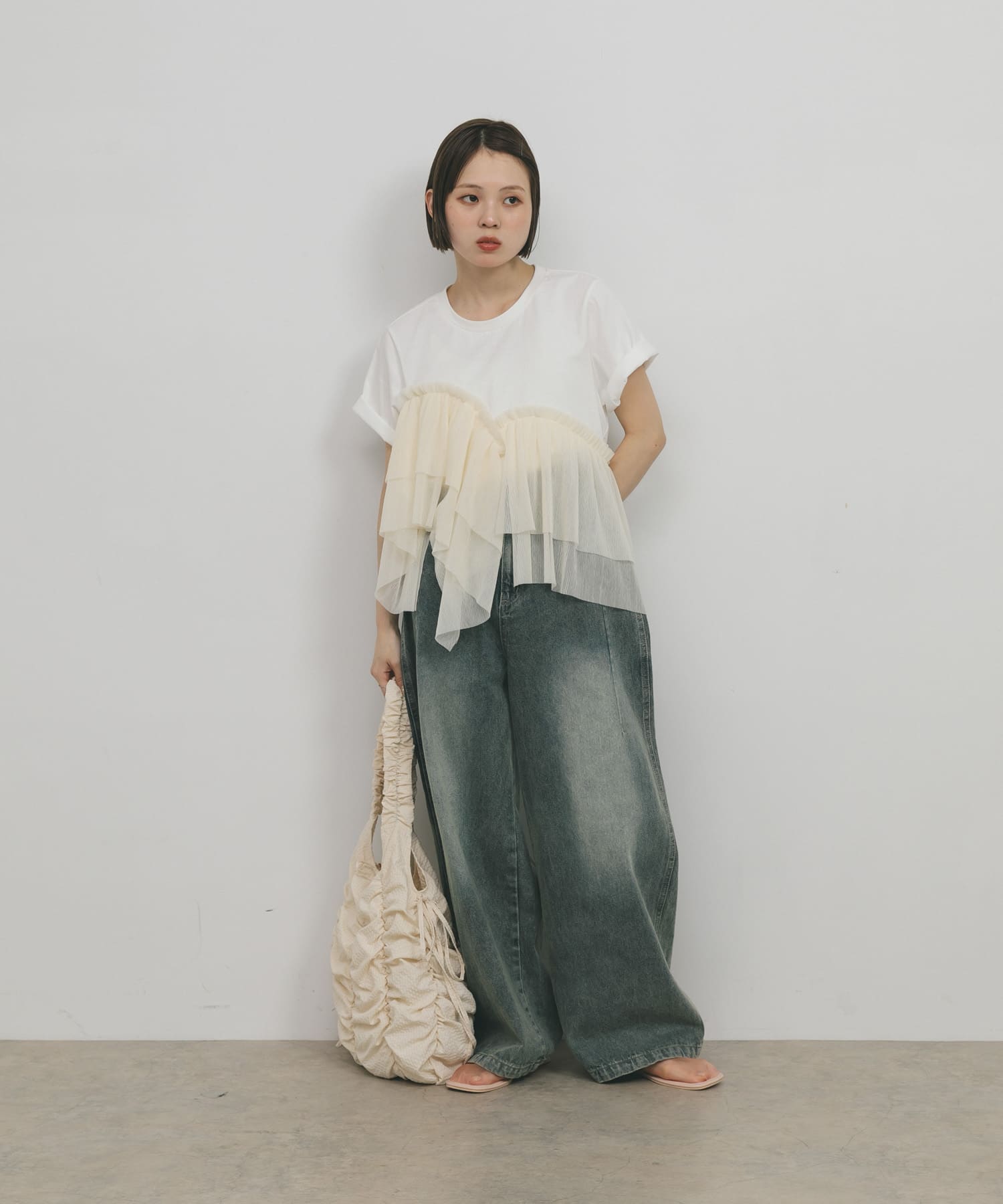 身長：153cm サイズ：one