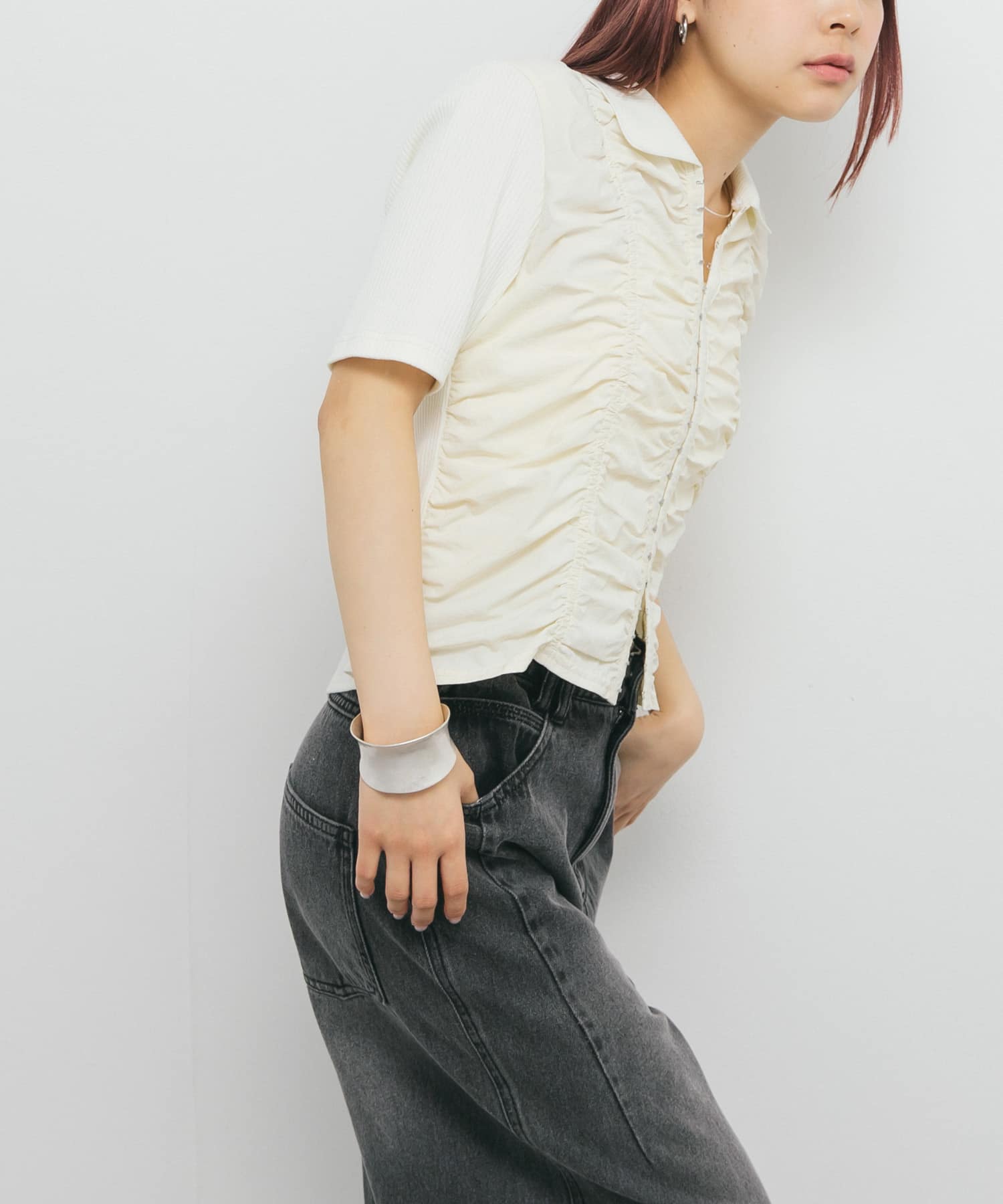 身長：153cm サイズ：one