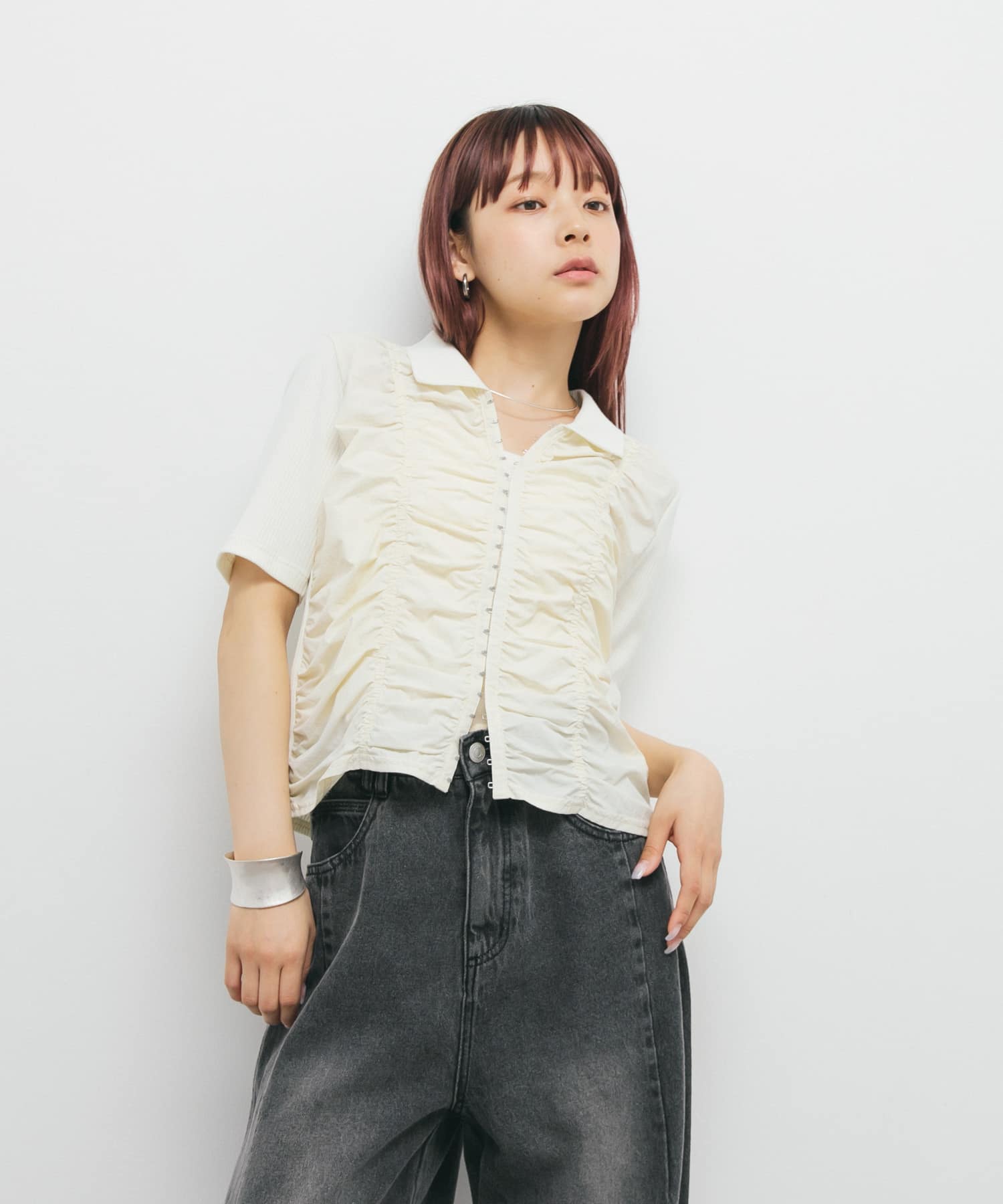 身長：153cm サイズ：one