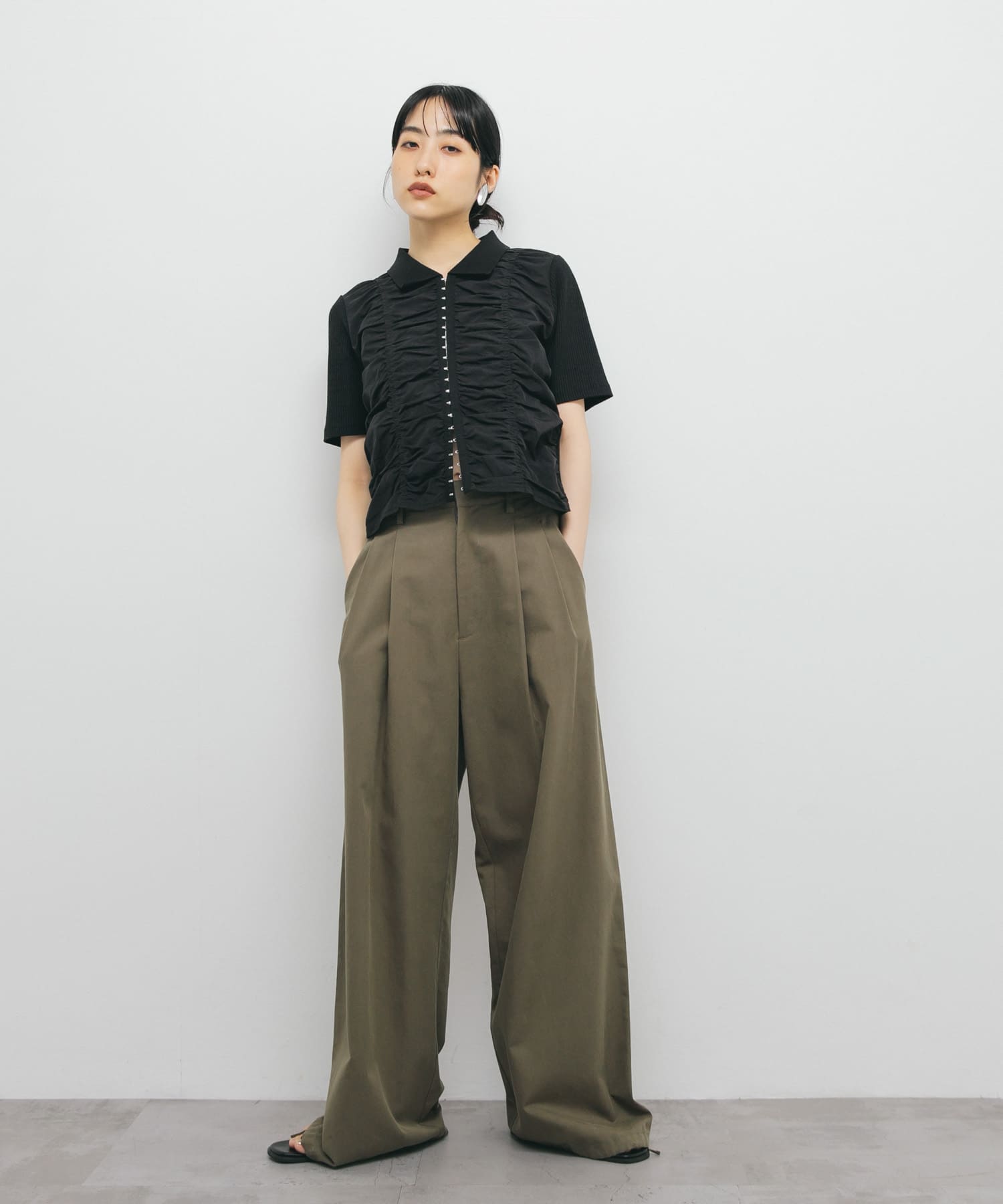 身長：160cm サイズ：one