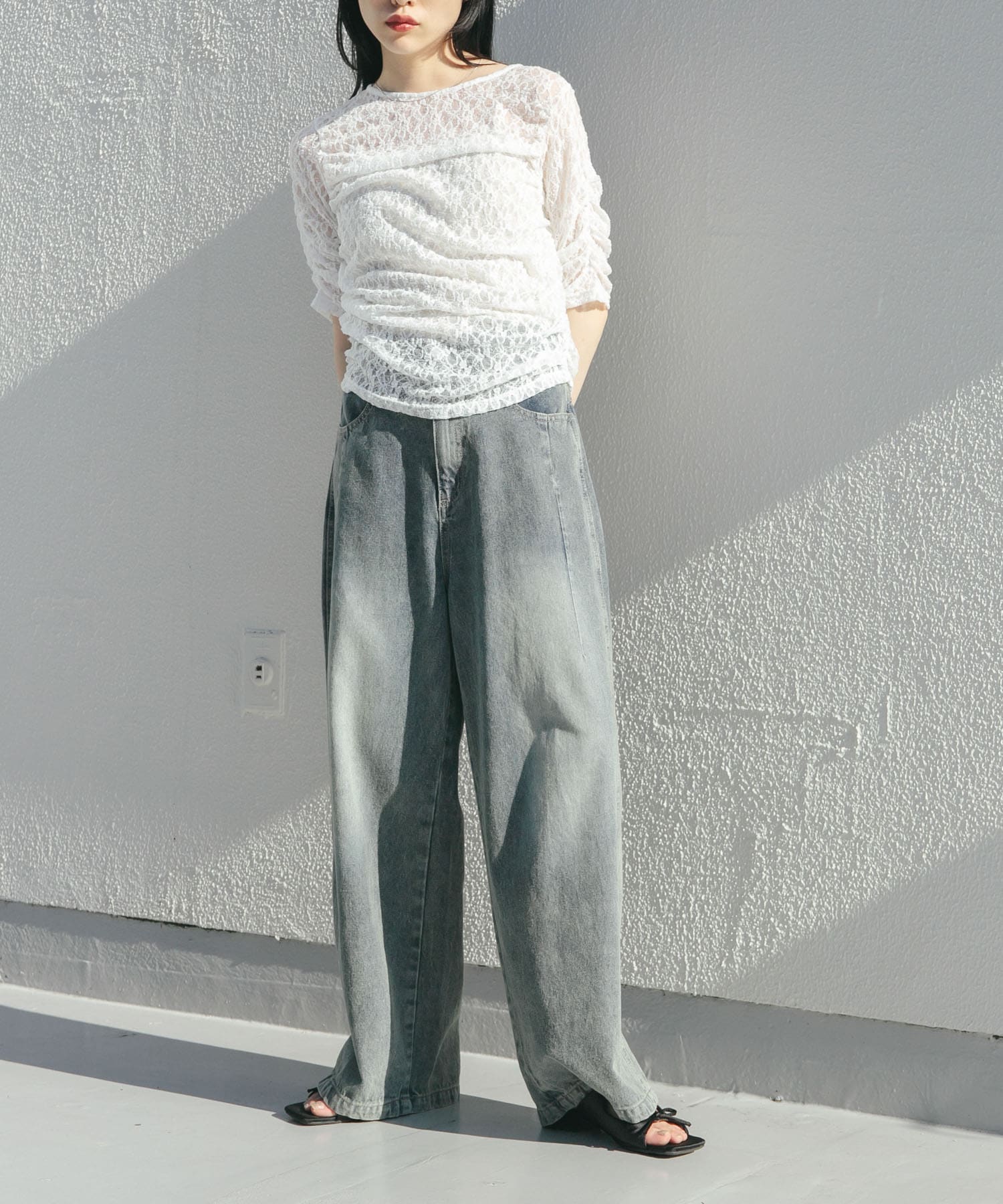 身長：160cm サイズ：one