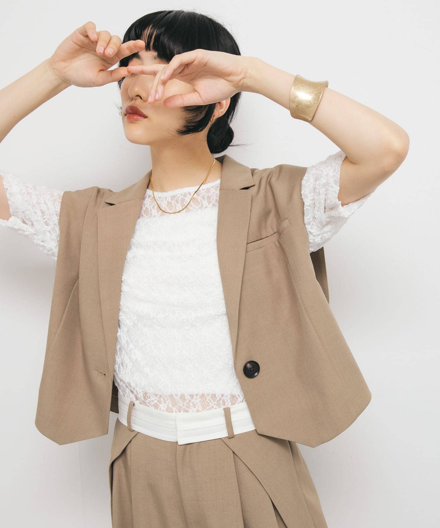 身長：160cm サイズ：one