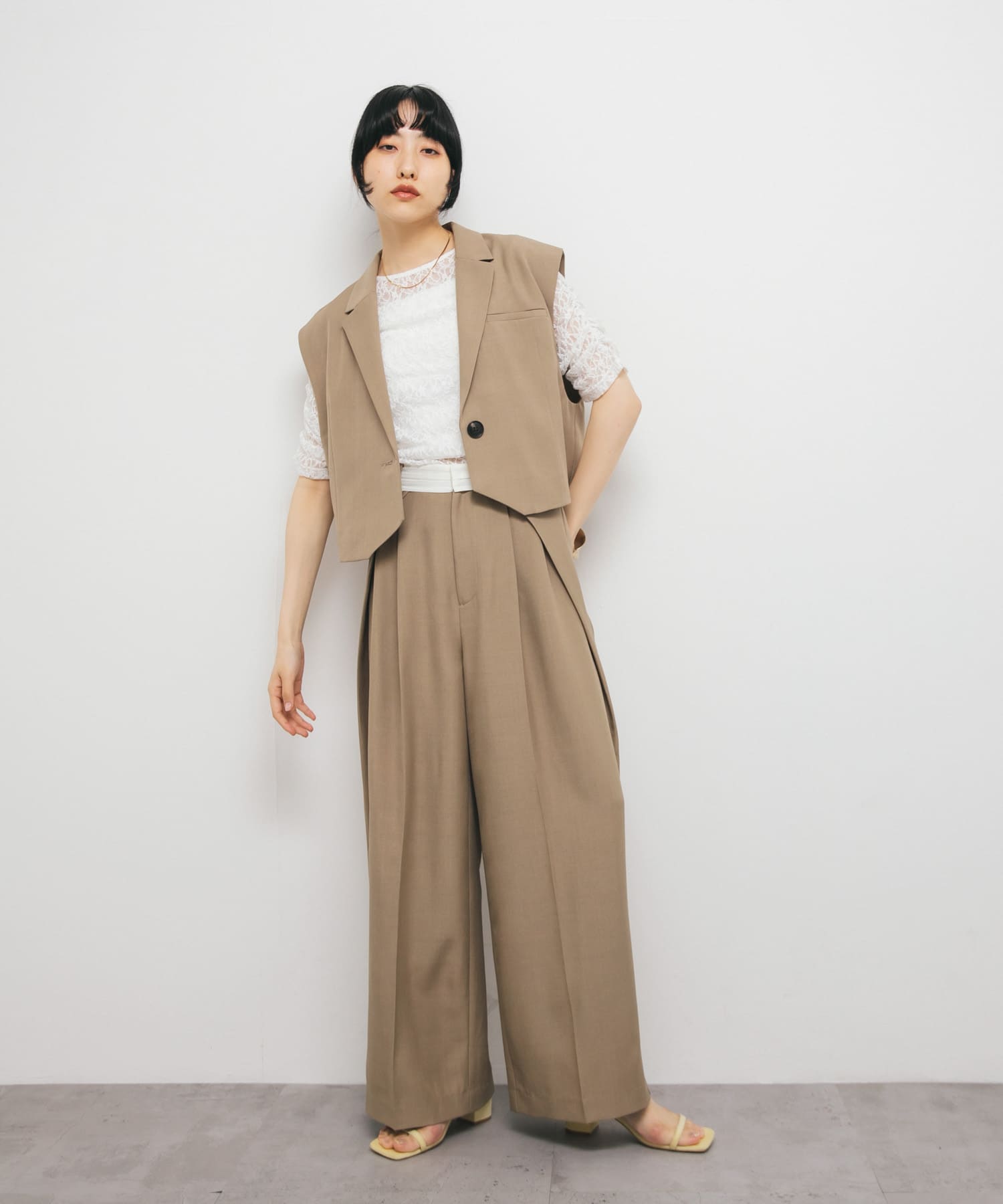 身長：160cm サイズ：one