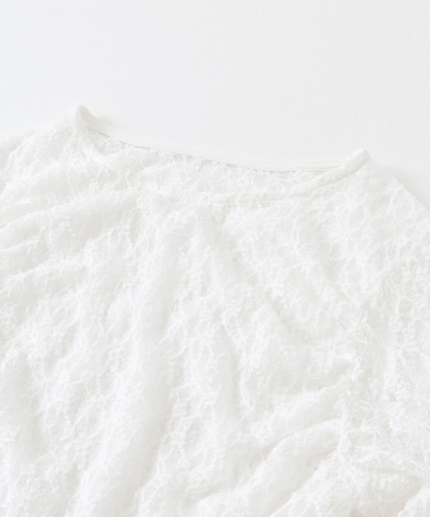 ハーフスリーブドレープレースTEE OFF one