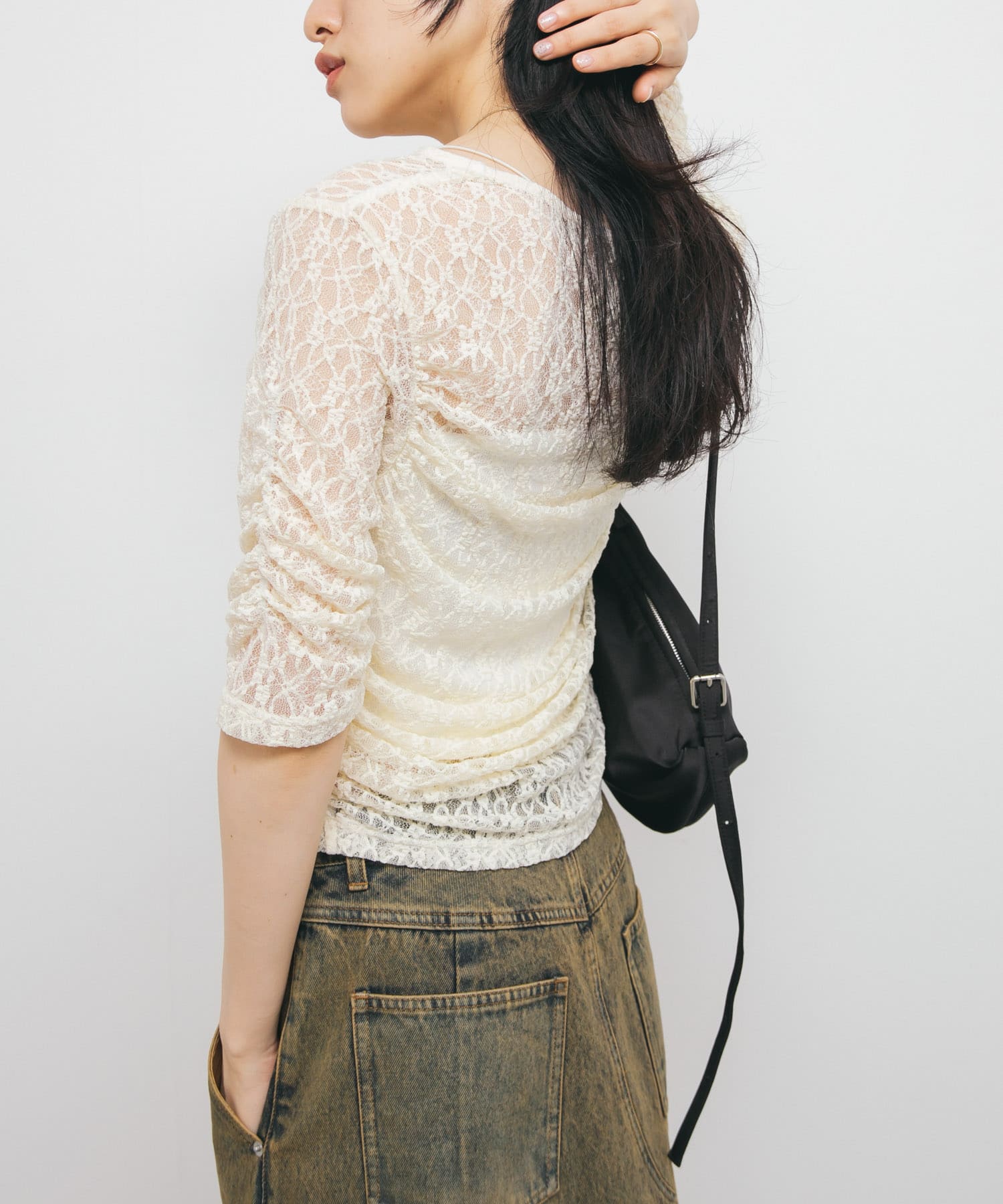 身長：160cm サイズ：one