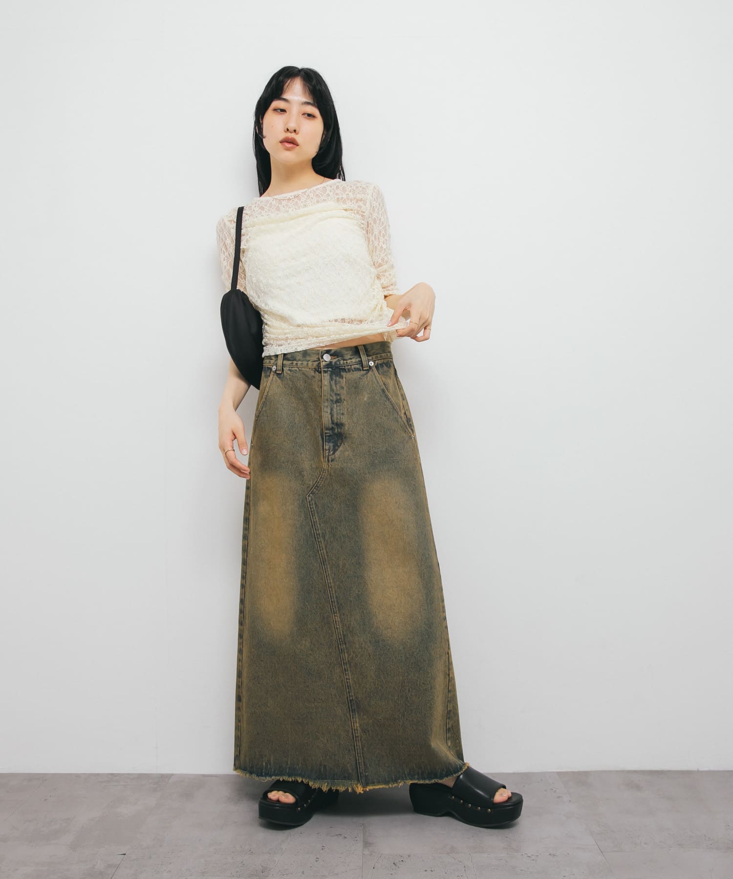 身長：160cm サイズ：one