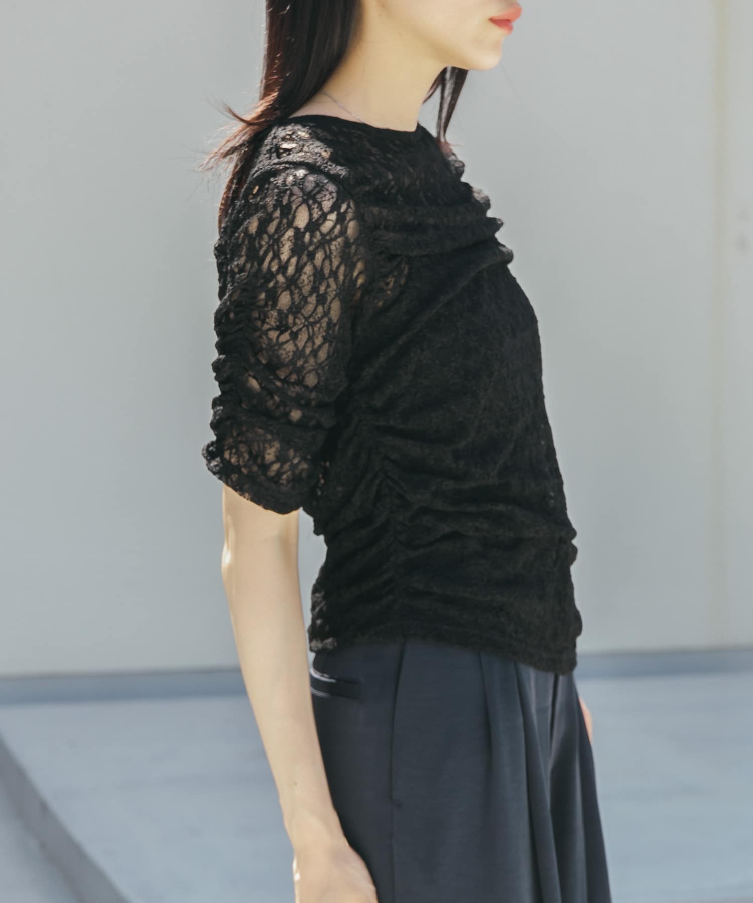 身長：160cm サイズ：one