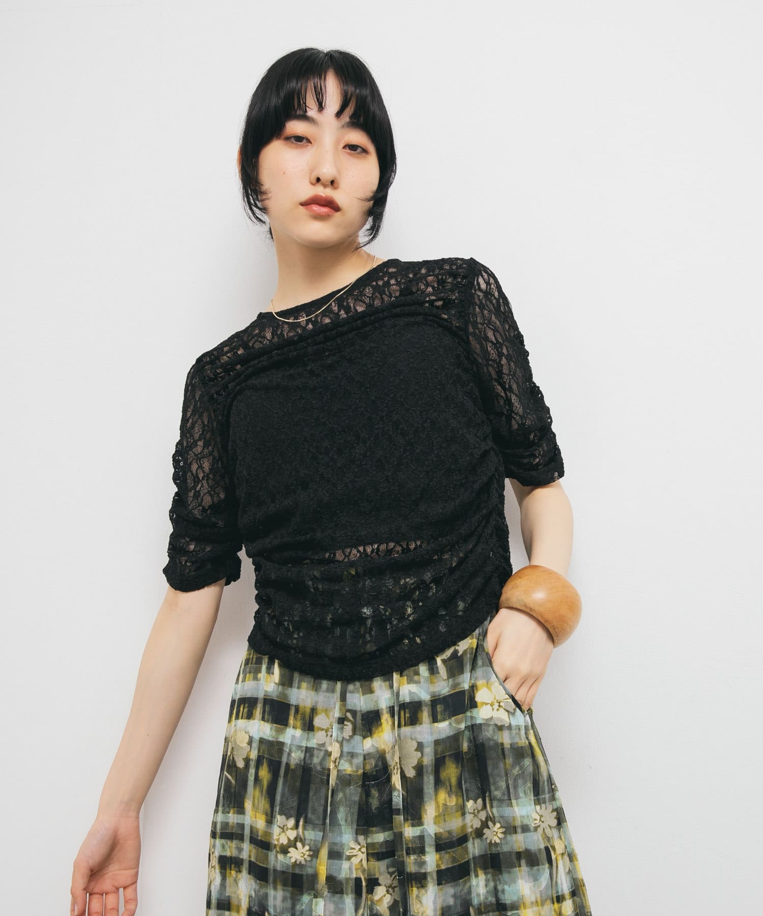 身長：160cm サイズ：one