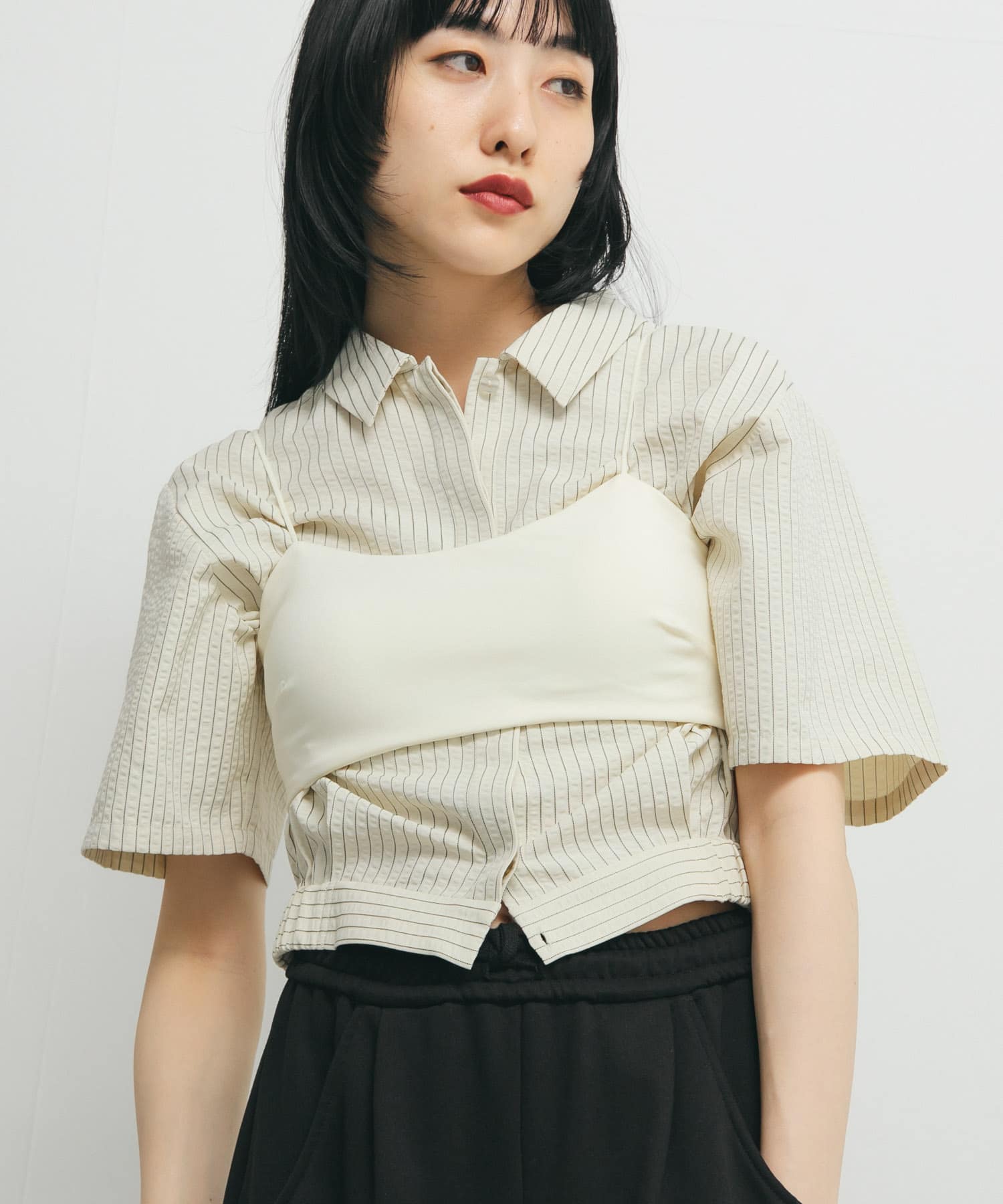 身長：160cm サイズ：one