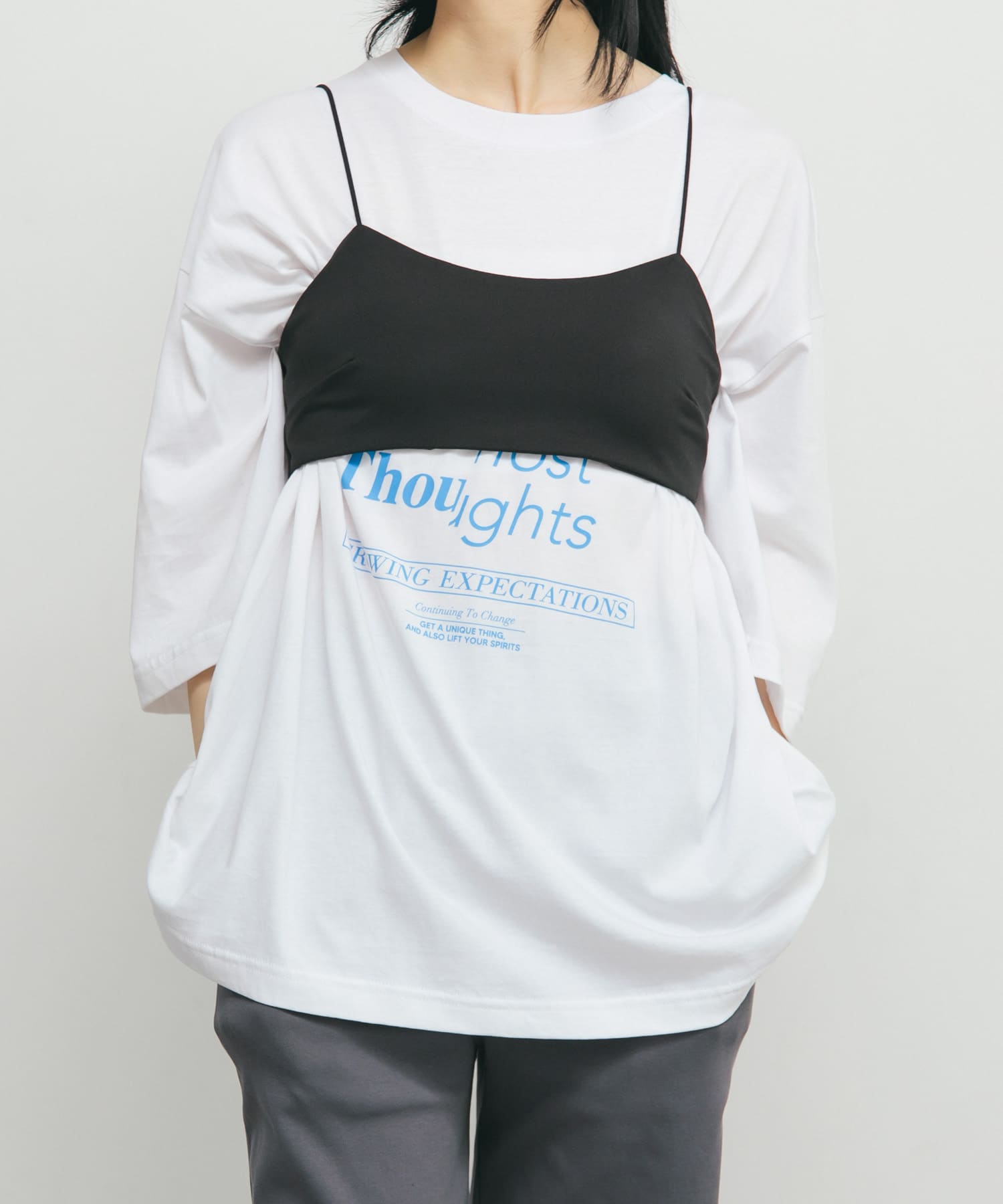 身長：160cm サイズ：one