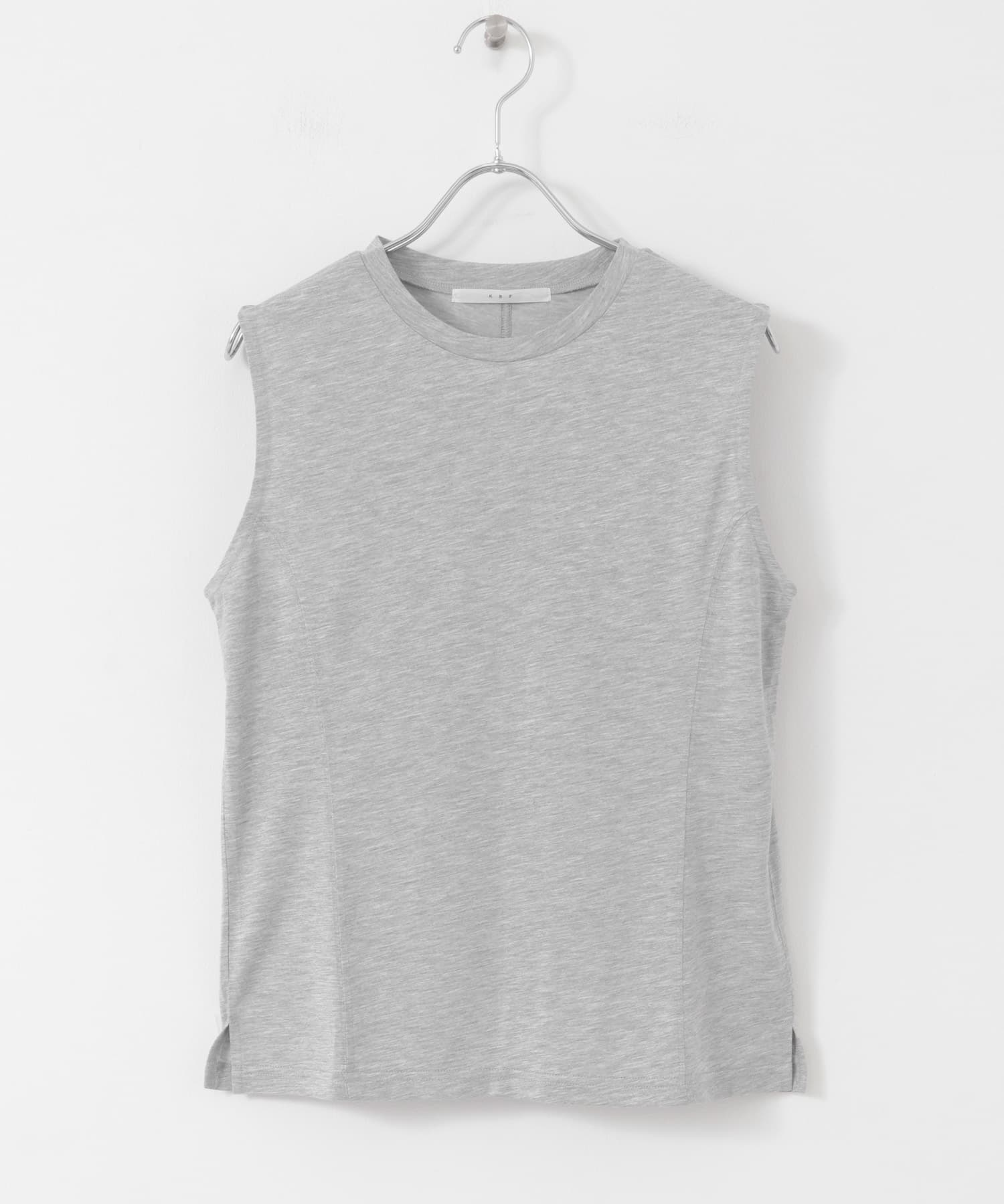デザインステッチスリーブレスカットソー GRAY one