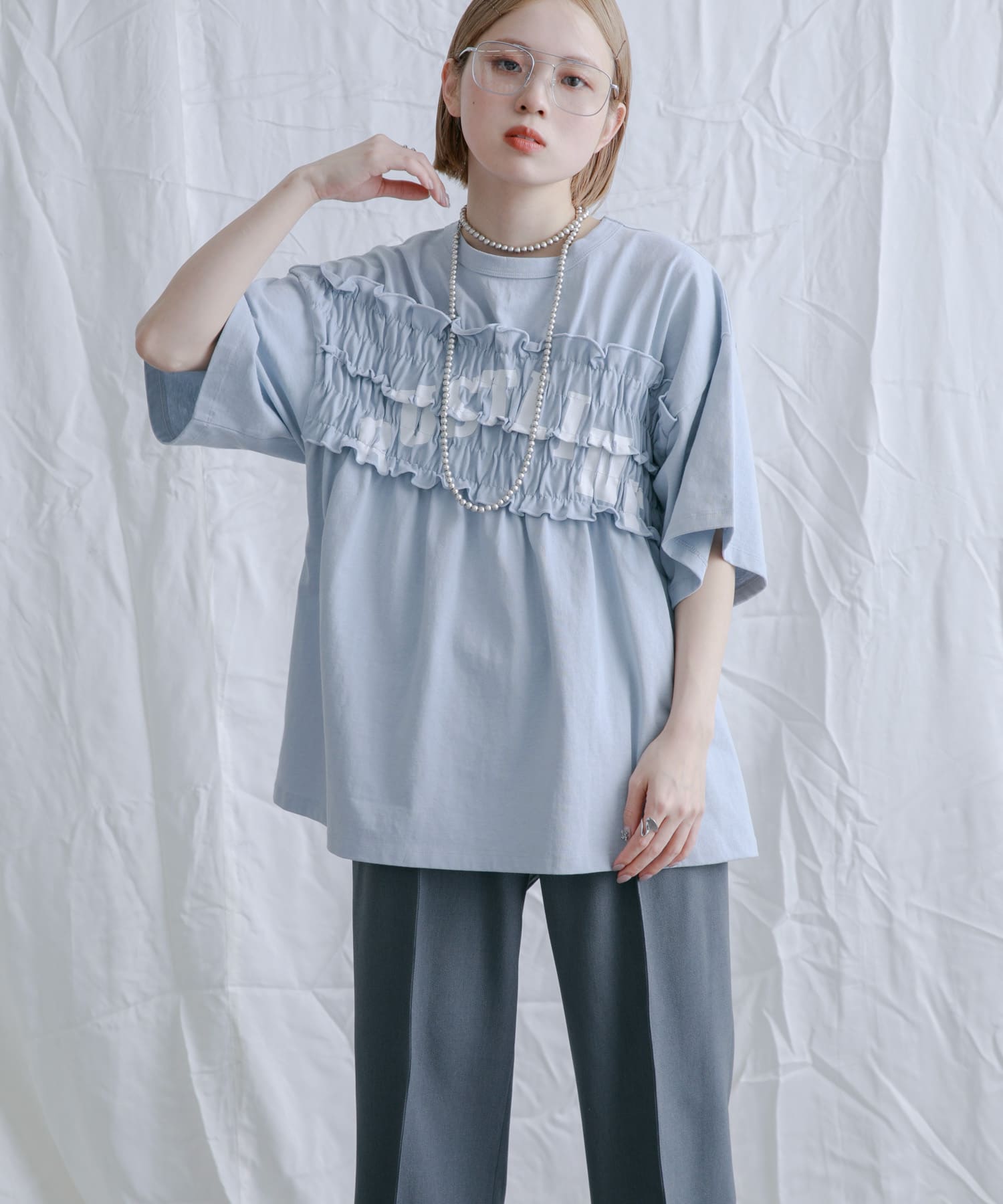 身長：153cm サイズ：one