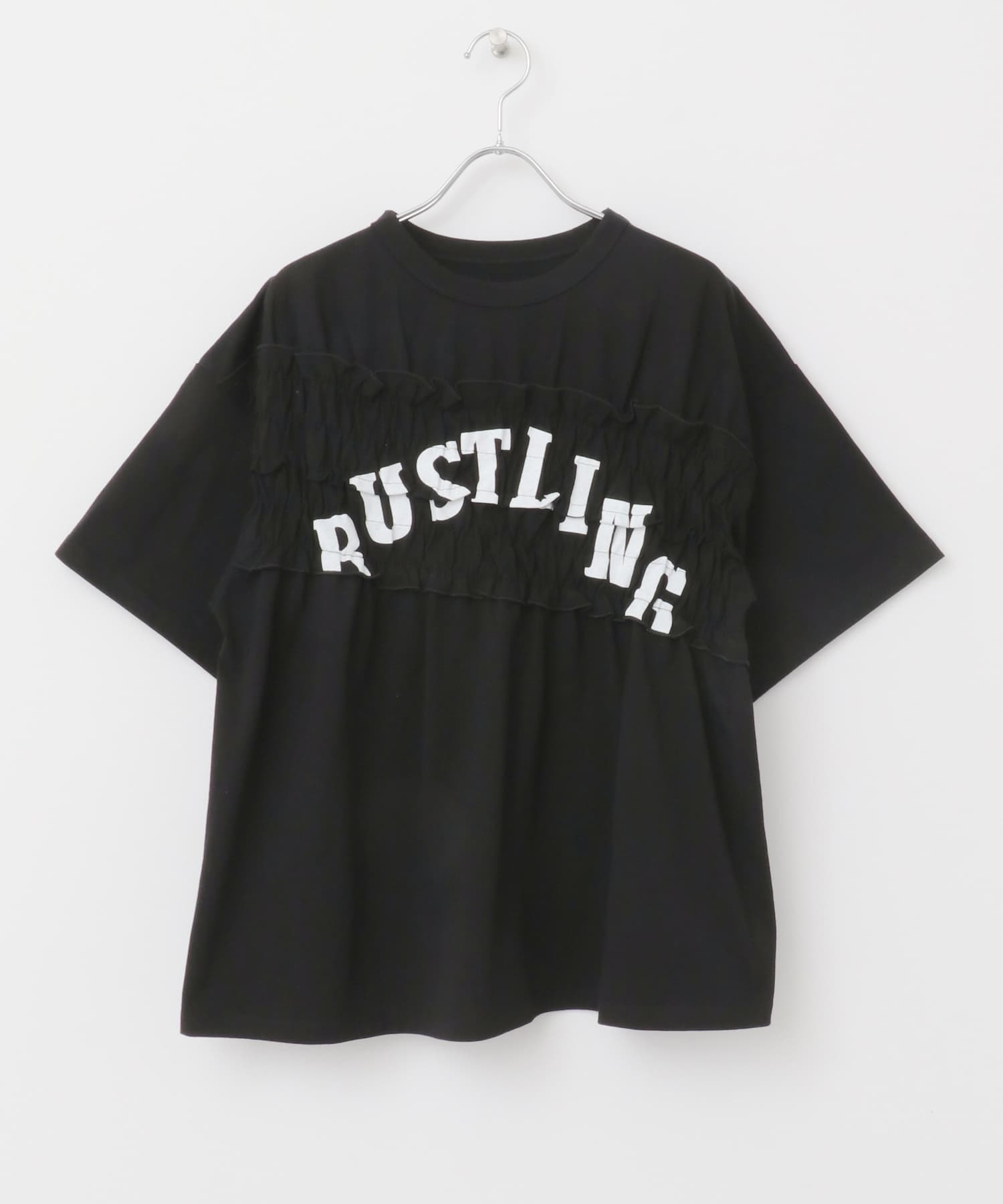 シャーリングリメイクTEE BLACK one