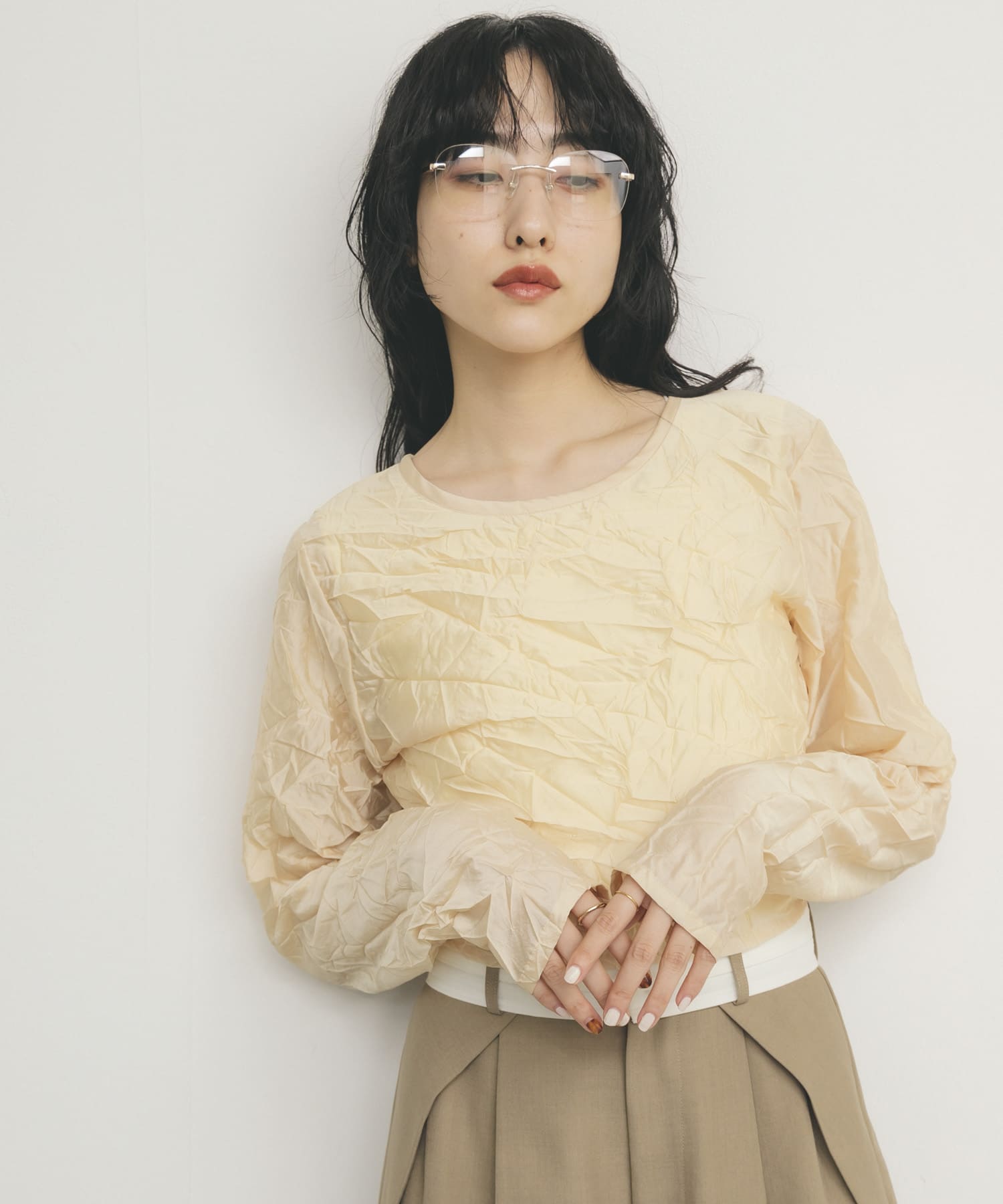 身長：160cm サイズ：one