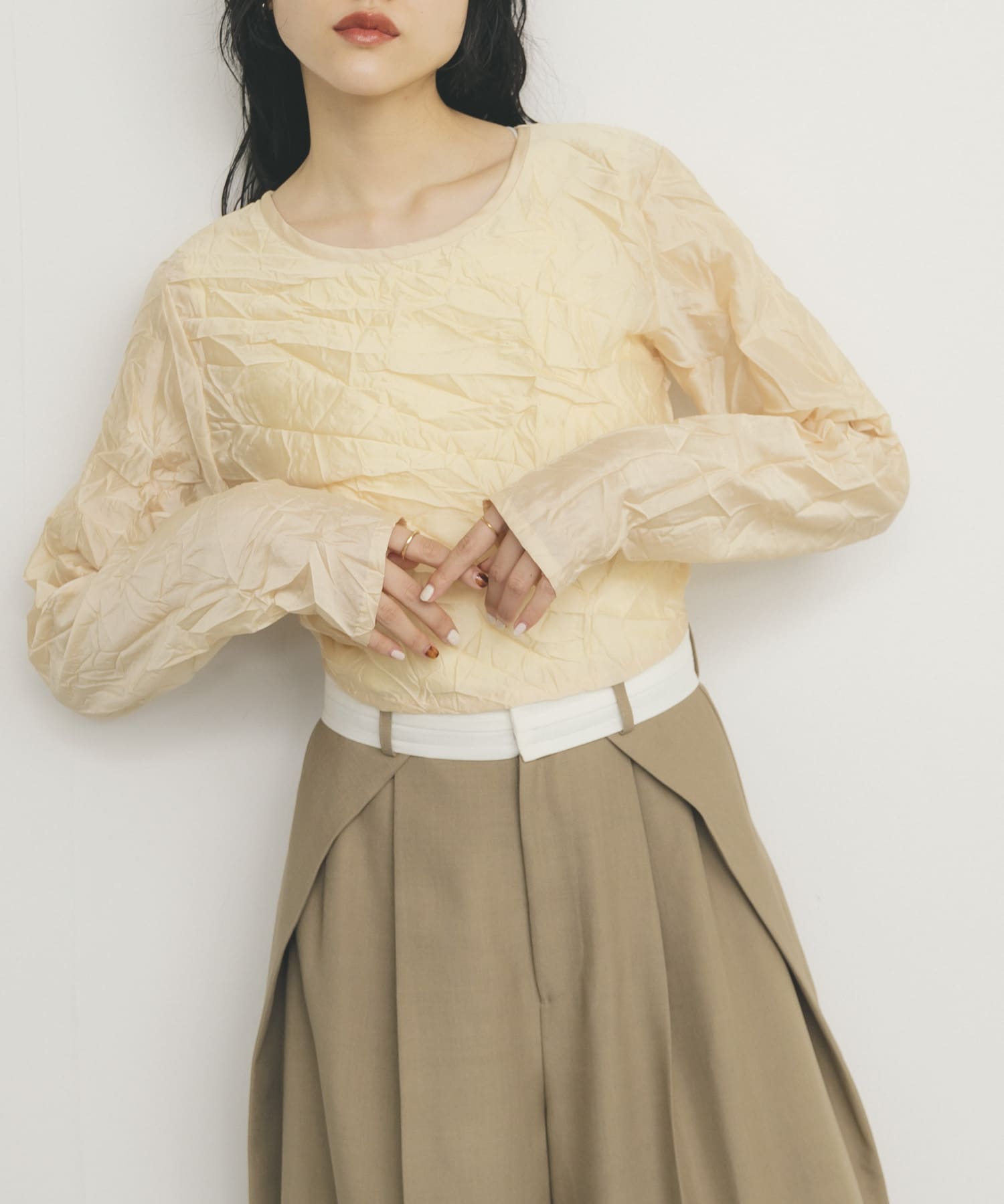 身長：160cm サイズ：one