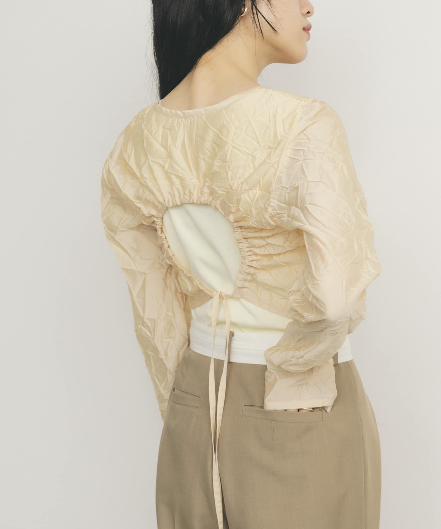 身長：160cm サイズ：one