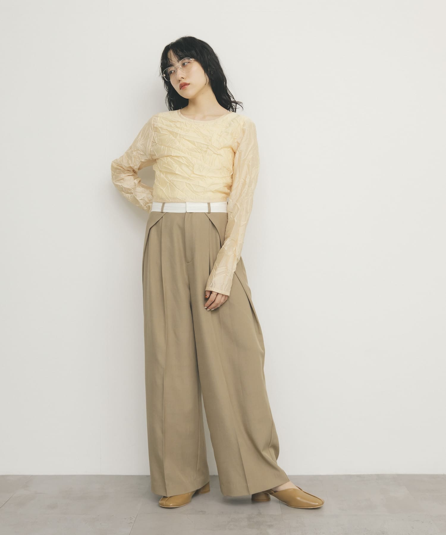 身長：160cm サイズ：one