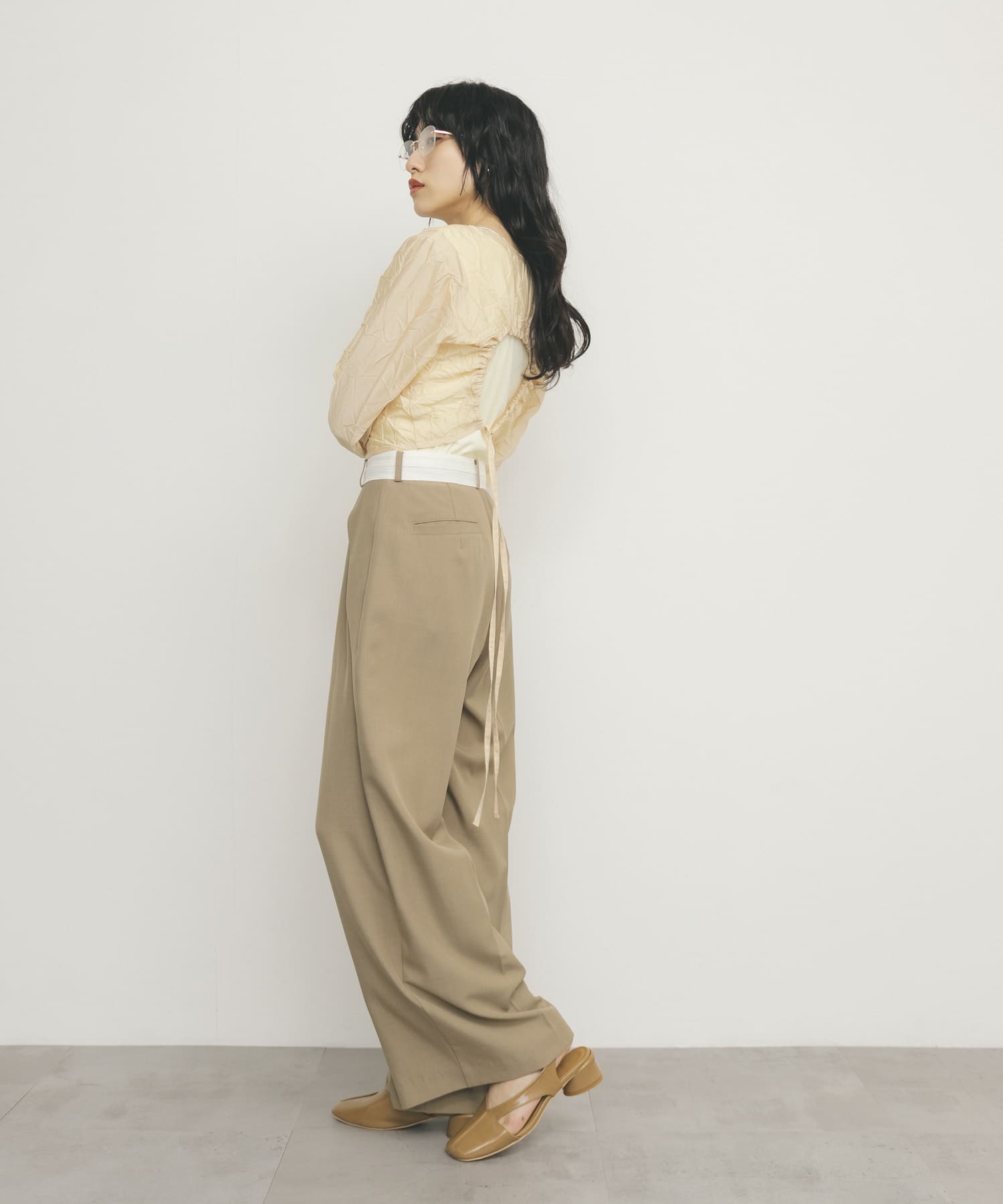 身長：160cm サイズ：one