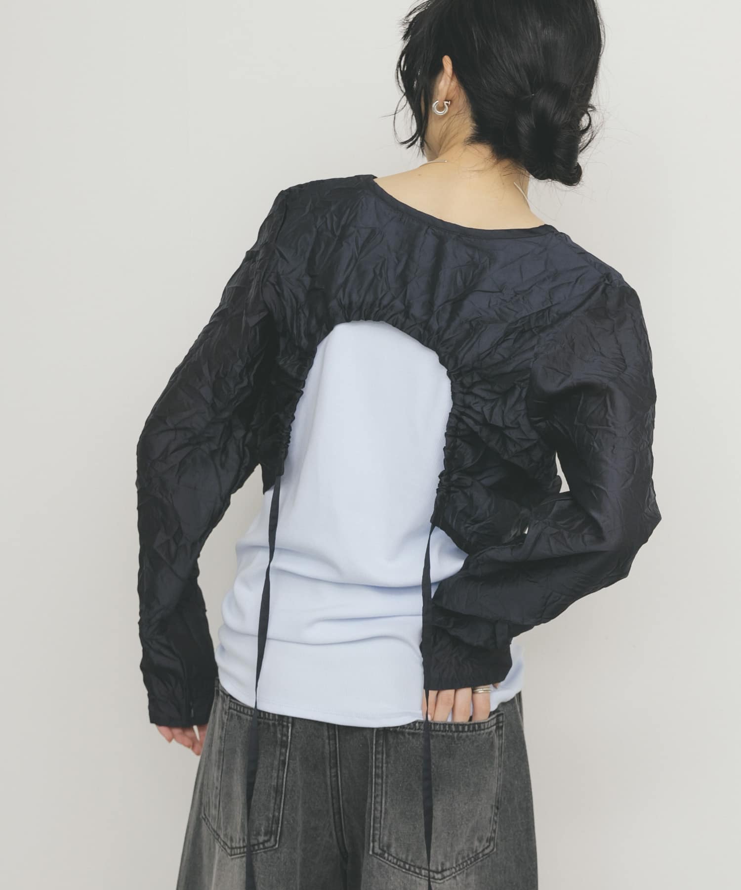 レイヤードワッシャーロンTEE