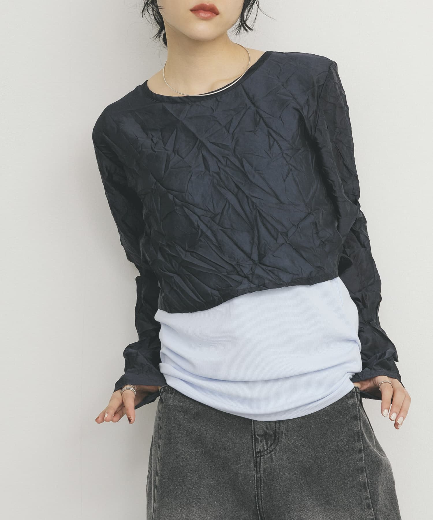 身長：160cm サイズ：one