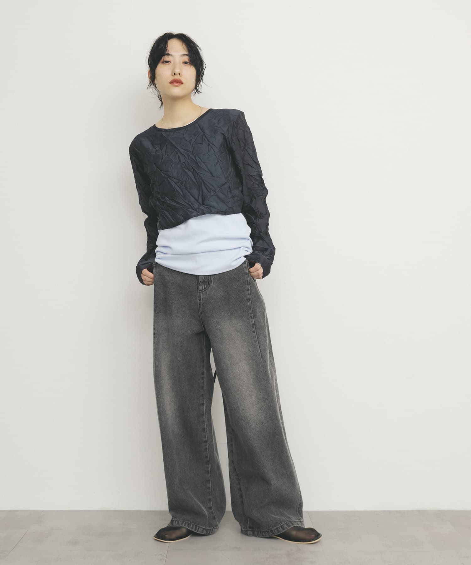 身長：160cm サイズ：one