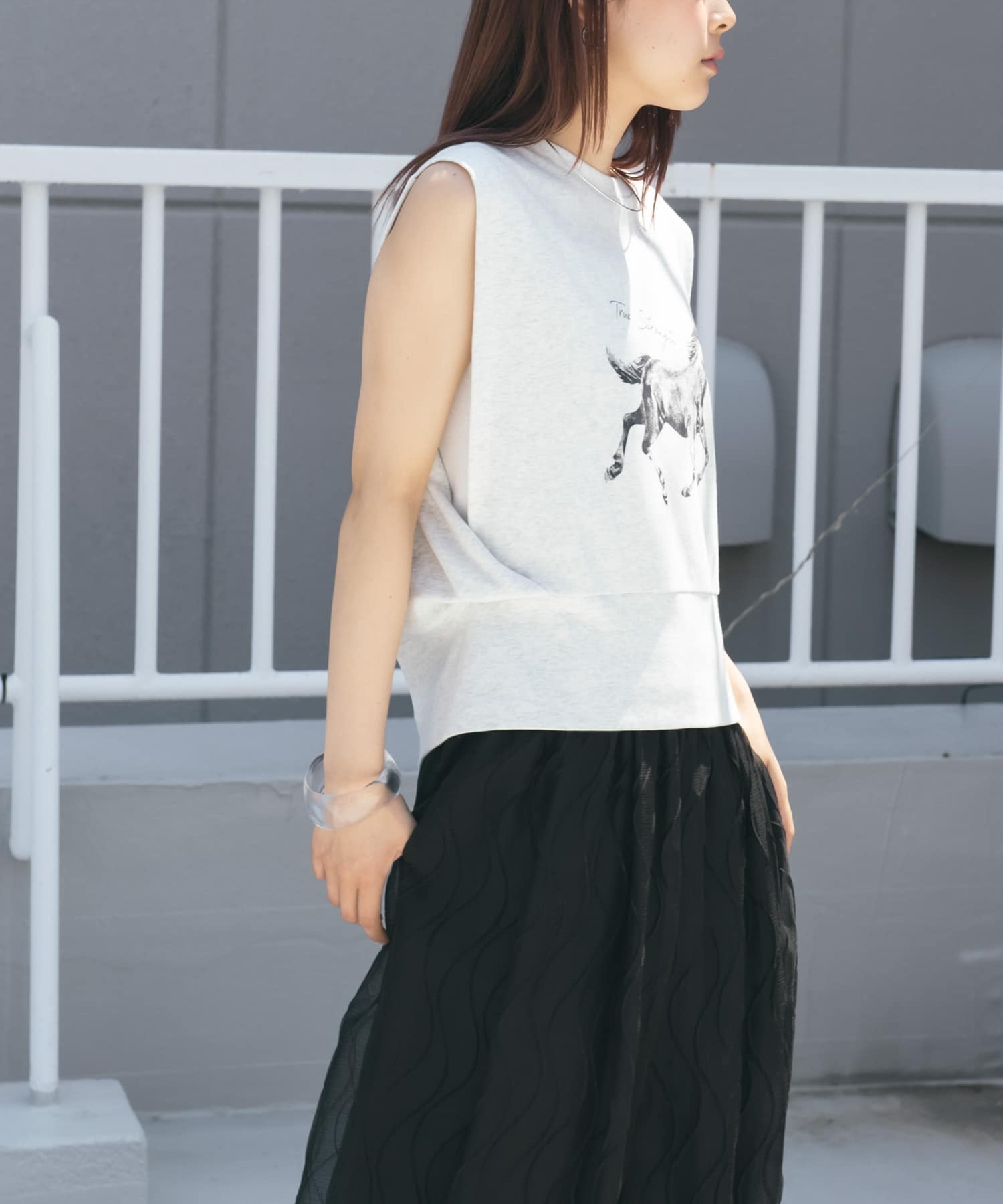 身長：153cm サイズ：one