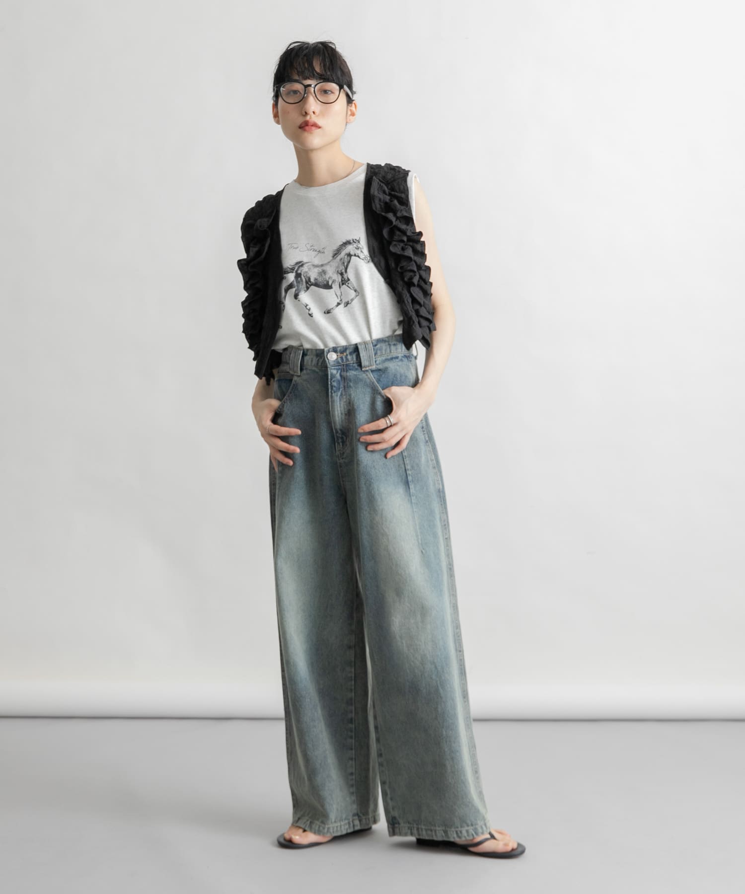 身長：160cm サイズ：one