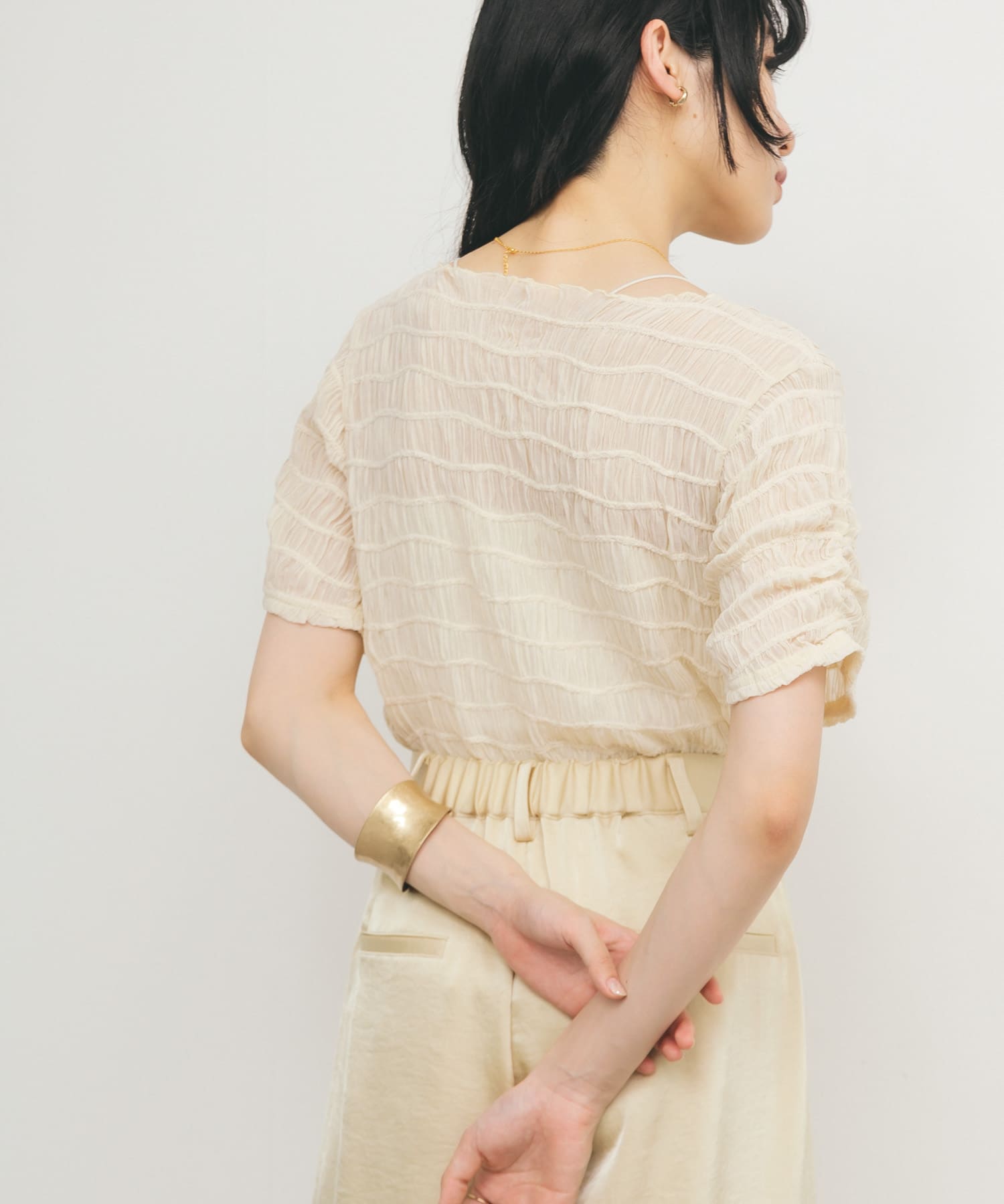 身長：160cm サイズ：one