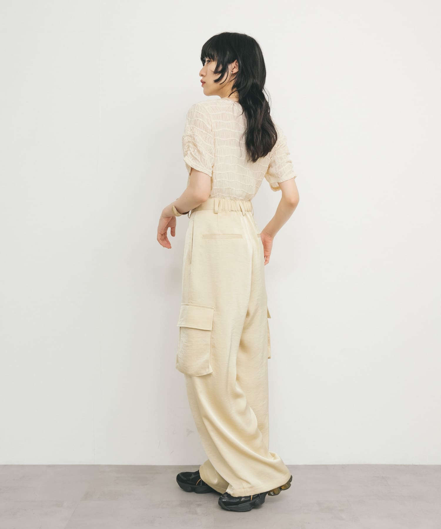 身長：160cm サイズ：one