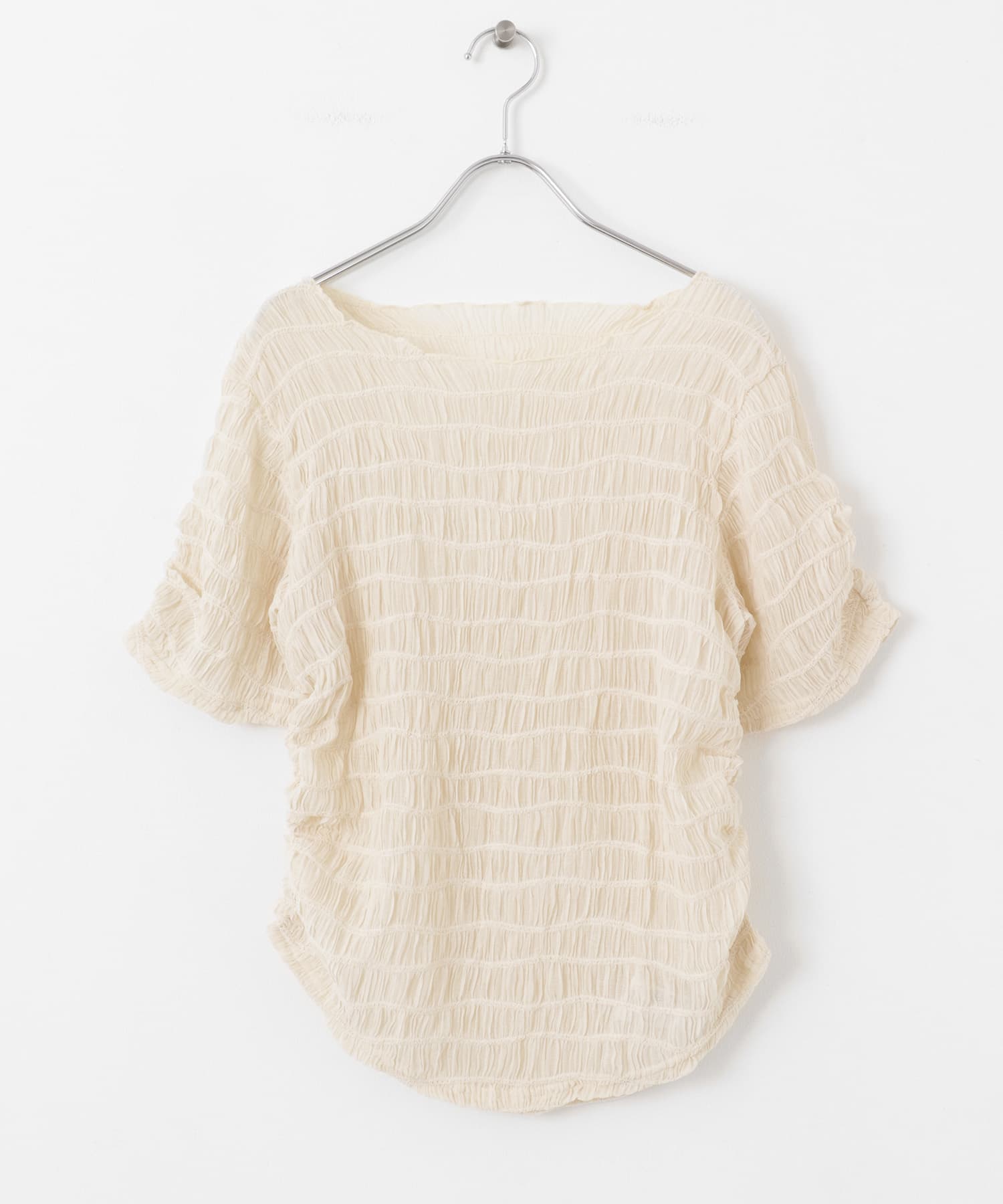 シャーリングシアートップス IVORY one